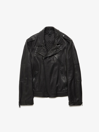 Burberry Prorsum Black Bison Leather Perfecto Jacket