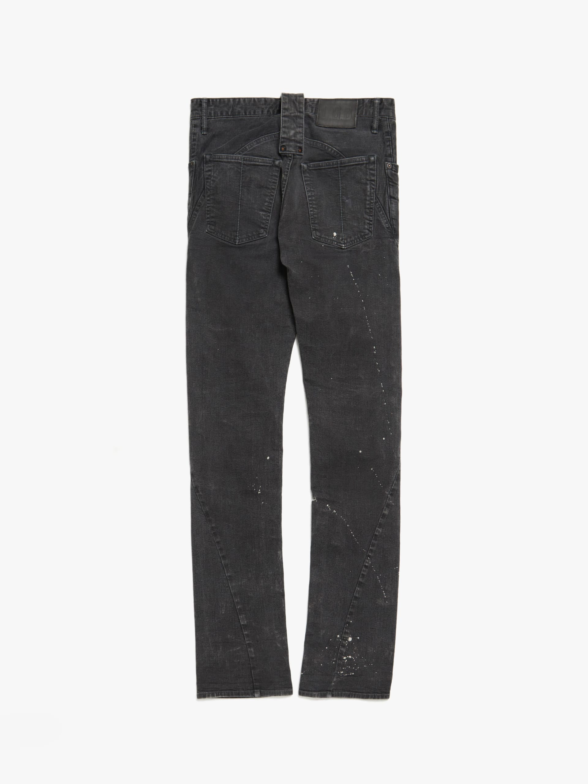 Le Grande Bleu (L.G.B.) Dark Gray Paint Splattered Jeans Le Grande Bleu (L.G.B.) Dark Gray Paint Splattered Jeans