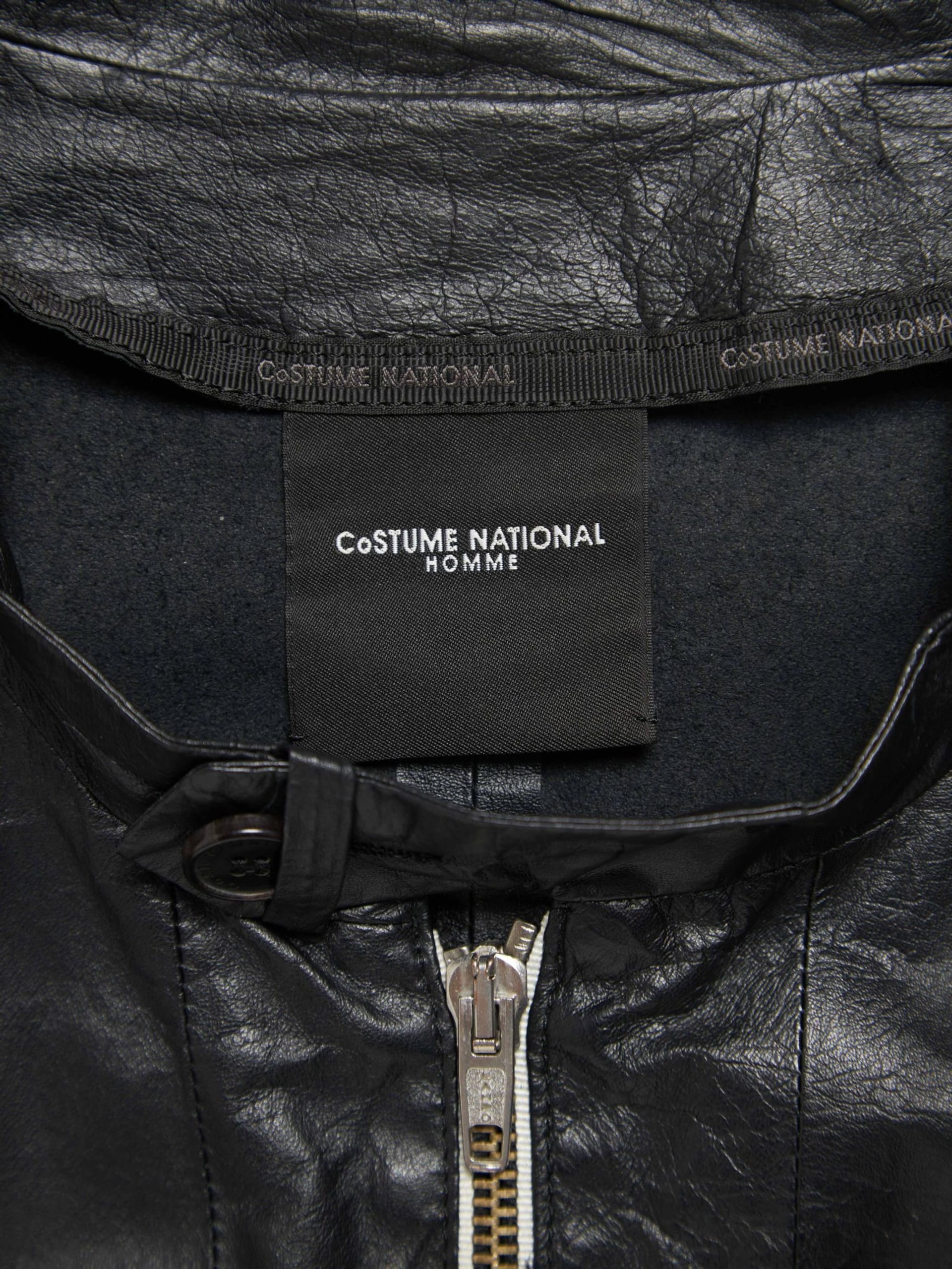 Costume National Black Light Leather Jacket