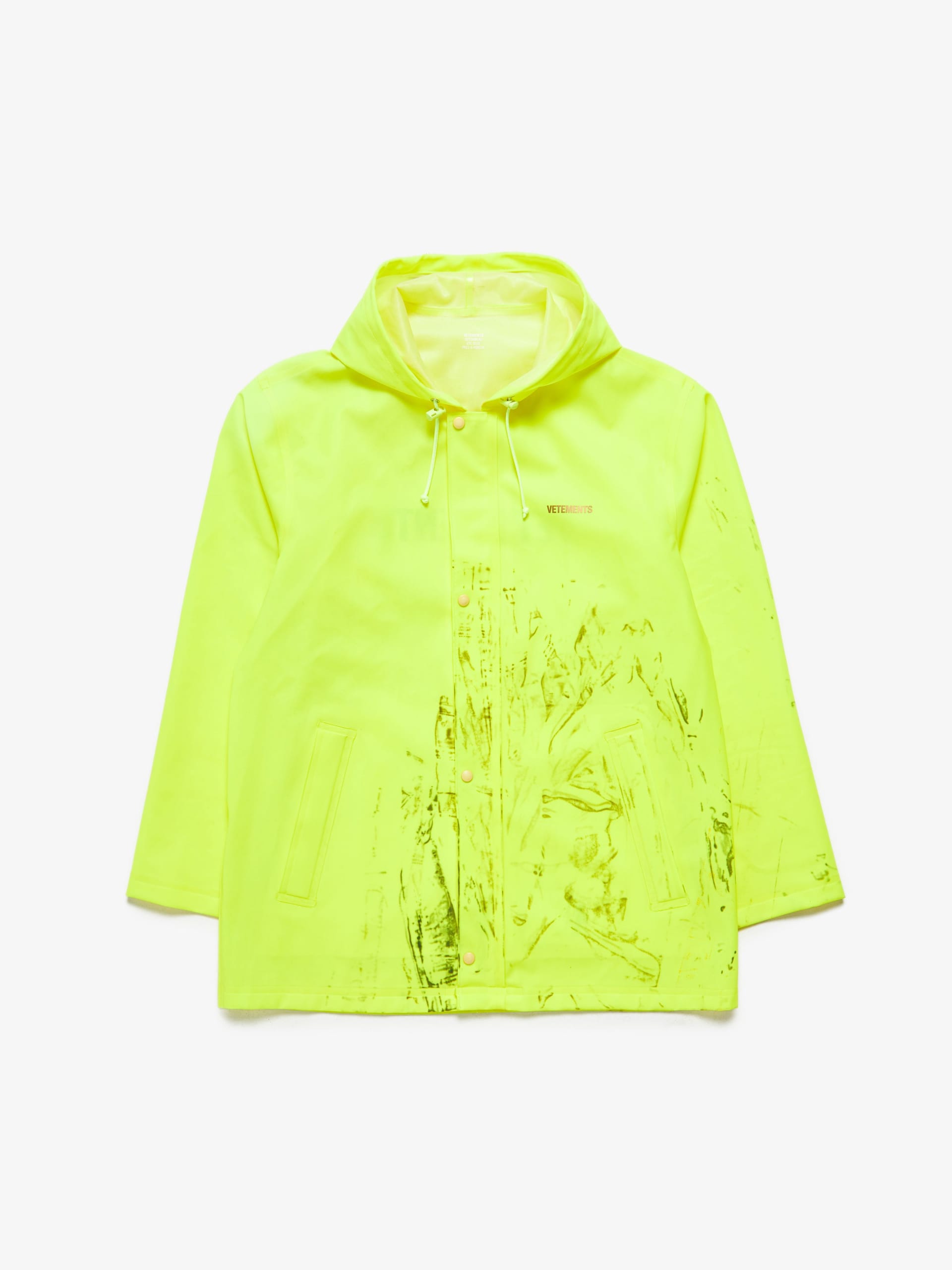 Vetements Hood Detailed Raincoat Vetements Hood Detailed Raincoat