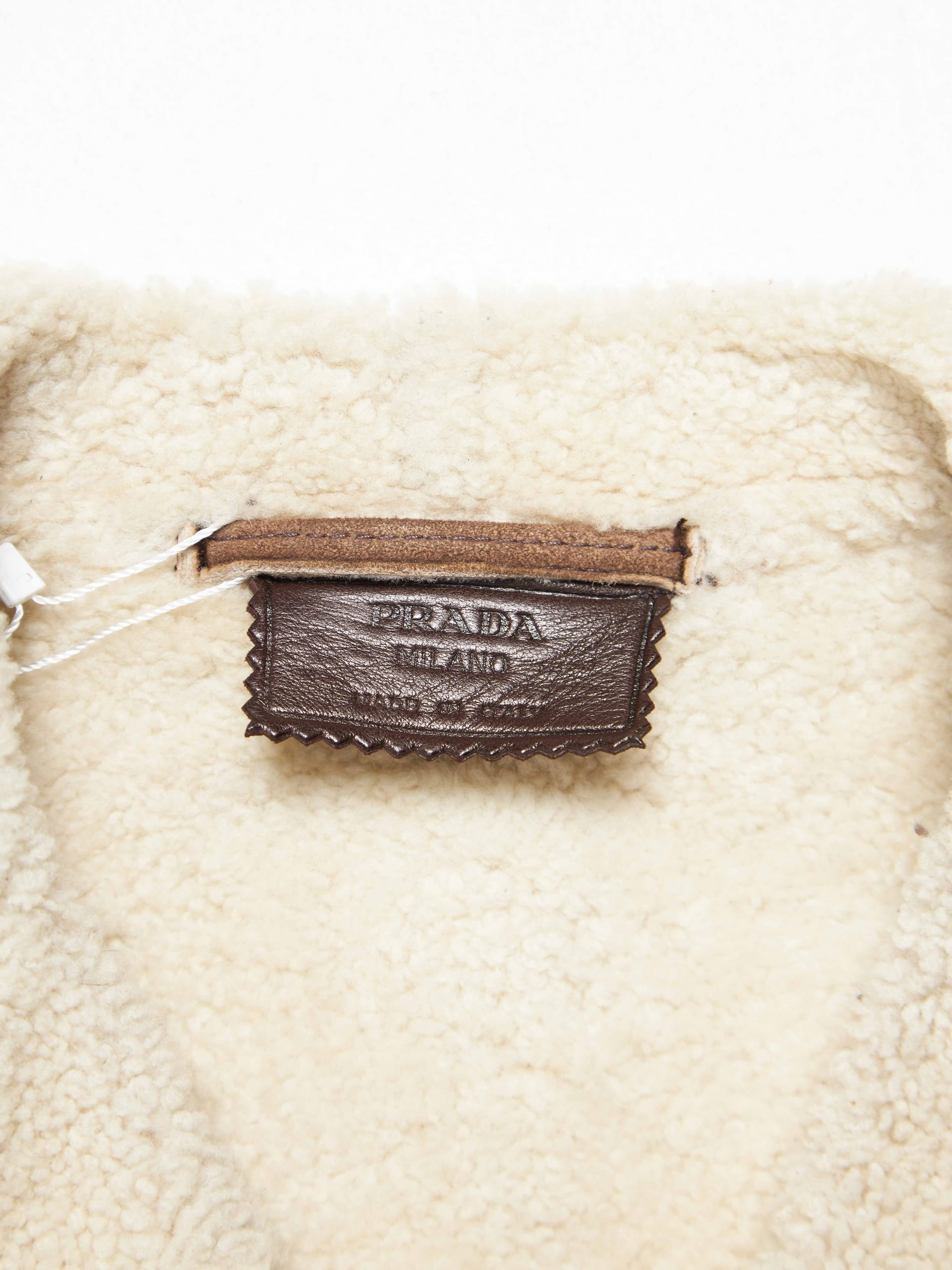 Prada Brown Elongated Sheep Skin Coat