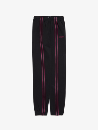 Misbhv Black Pink Lines Front Logo Elastic Hem Sweatpants