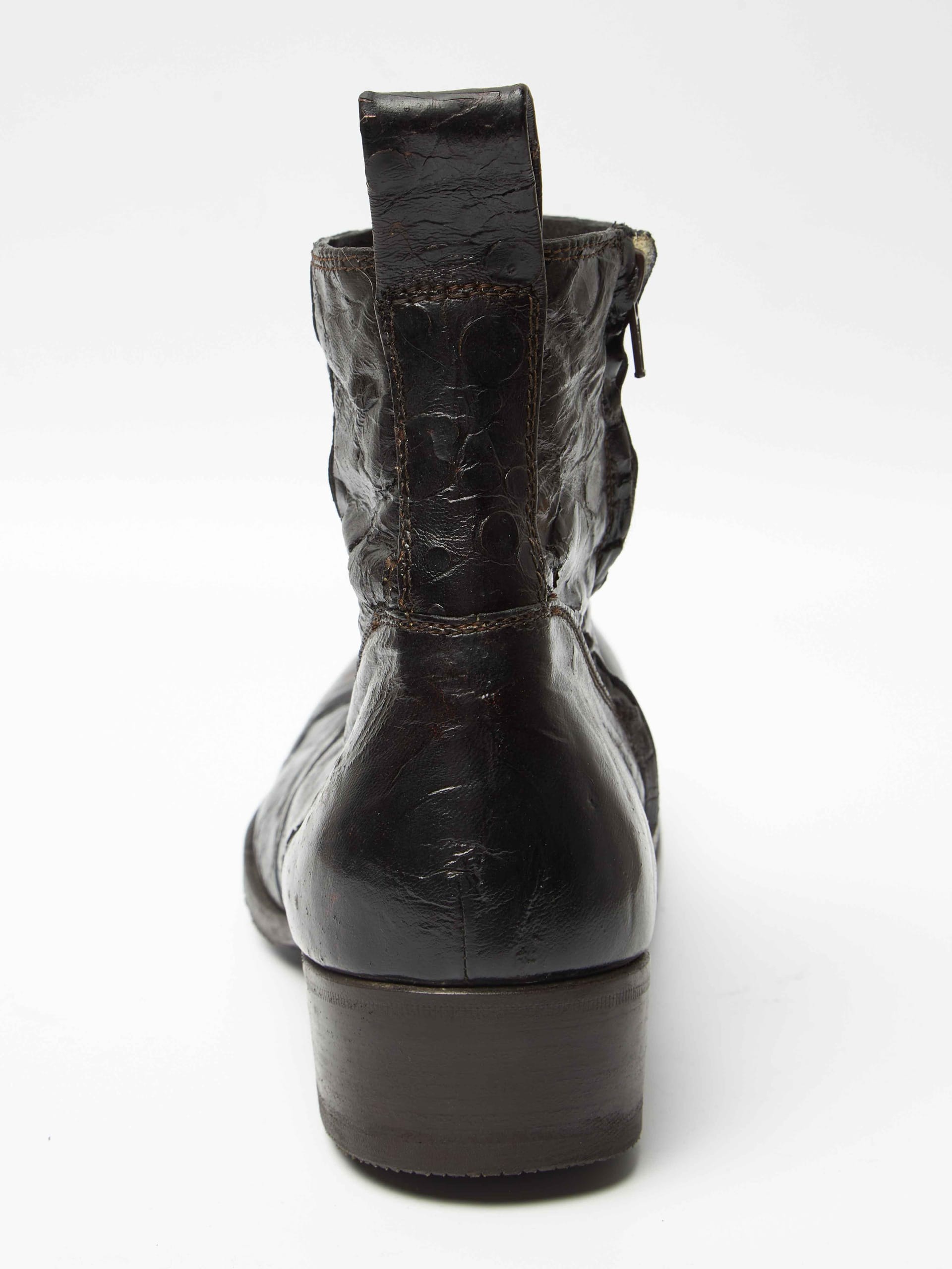 Bottines Femme Gianni Barbato En Daim Gris - Taille 38 - Occasion