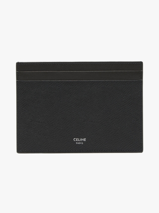 Leather card wallet Celine Grey in Leather - 31941675