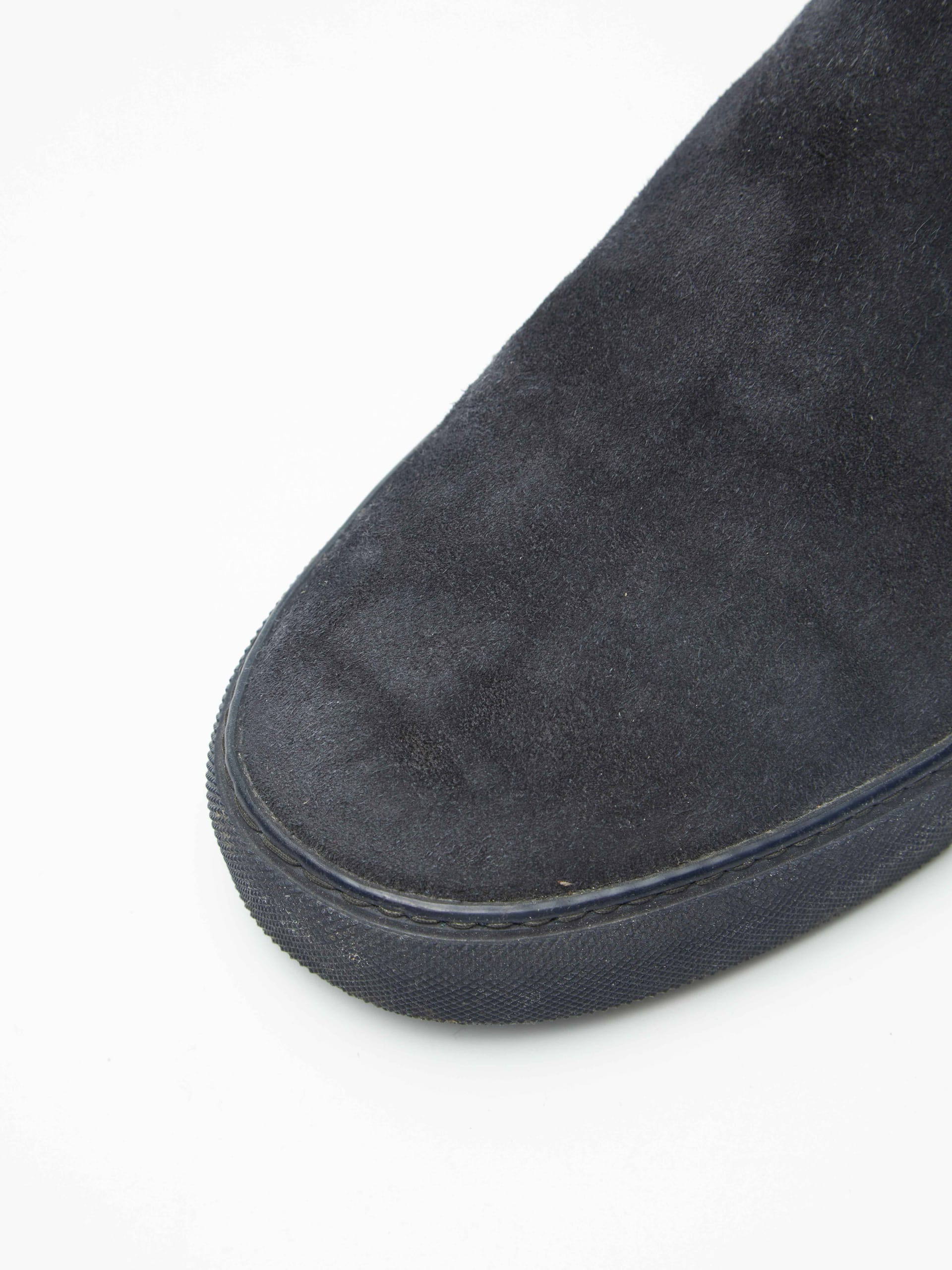 Dries Van Noten Dark Gray Felted Chelsea Boots