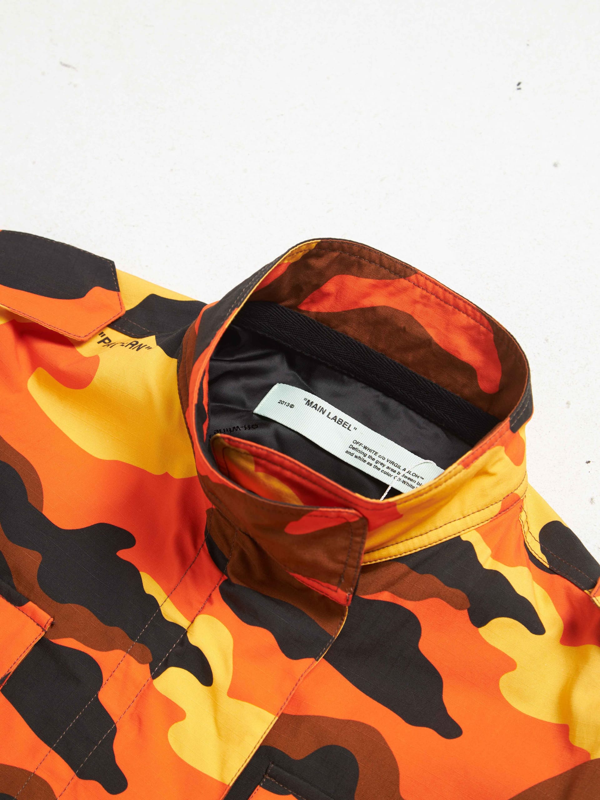 Camo jacket outlet off white