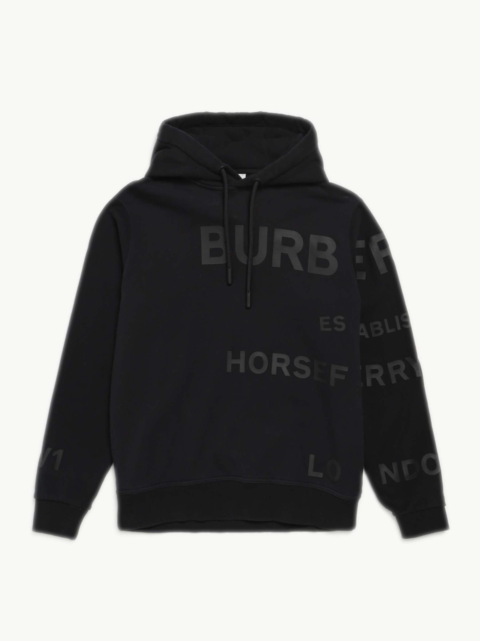 Burberry logo print outlet cotton oversized sweatshirt