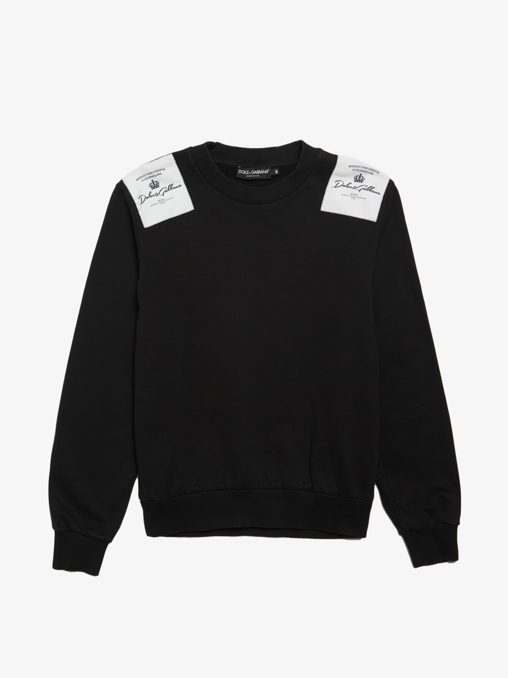 Dolce and gabbana black sweatshirt sale