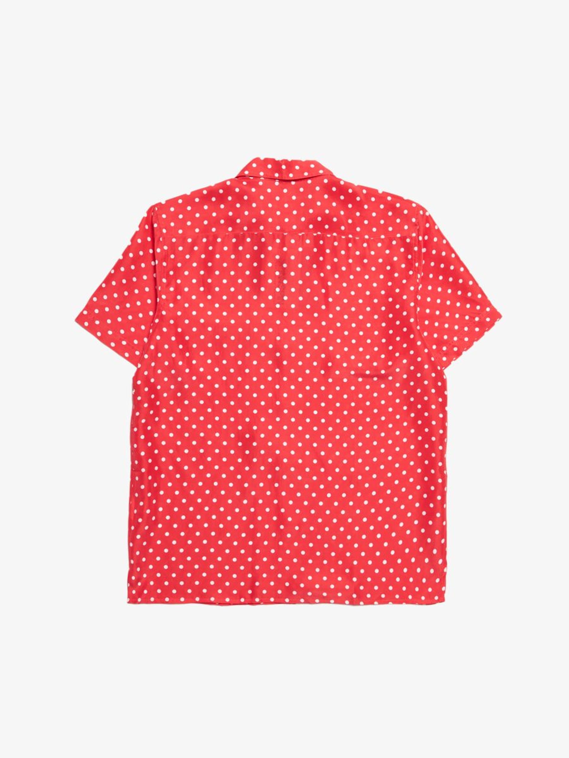 トップス ZIGGY CHEN silk half sleeve shirt red ZIGGY CHEN silk half sleeve shirt red