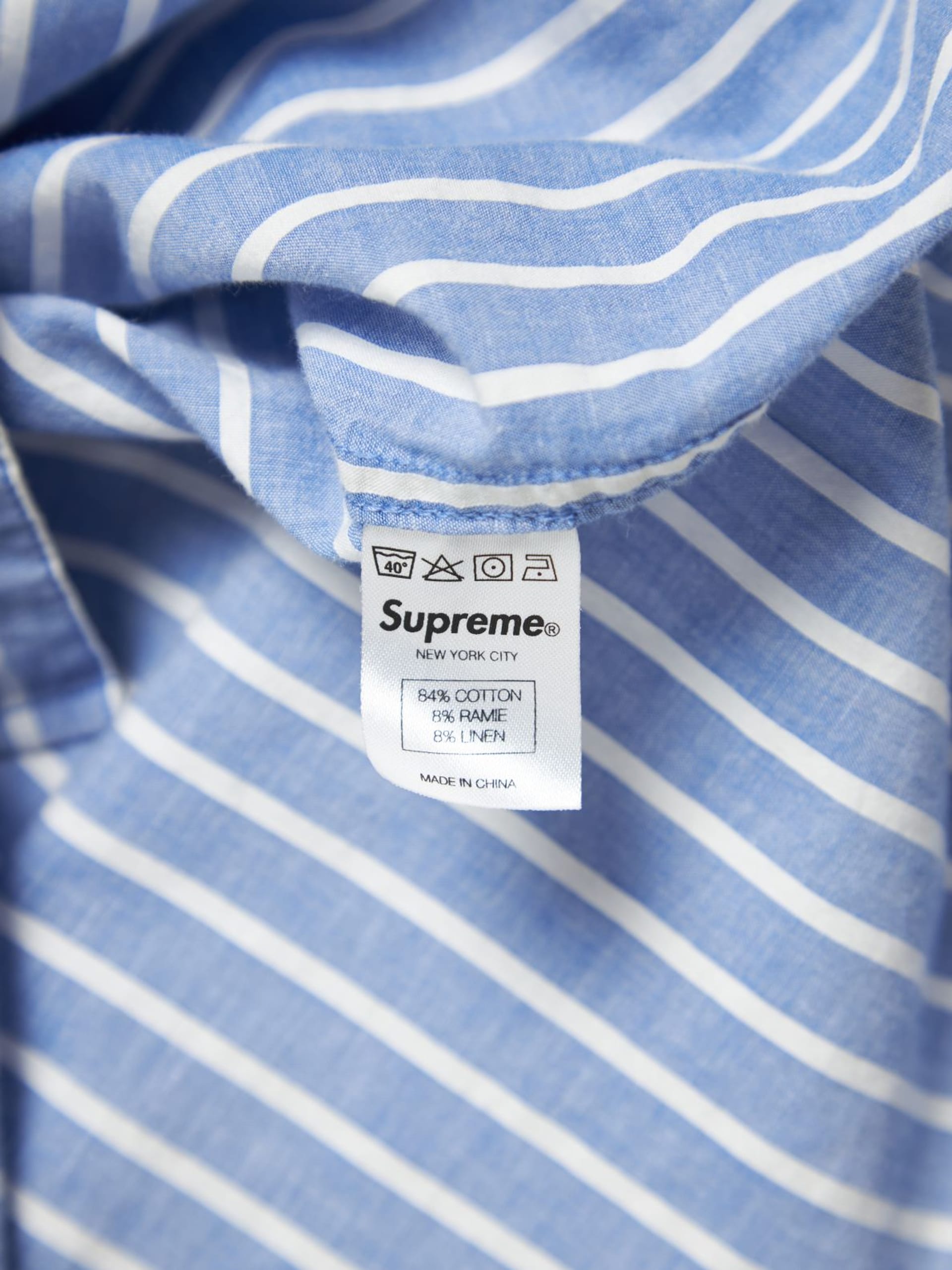 Supreme new 2024 york striped shirt