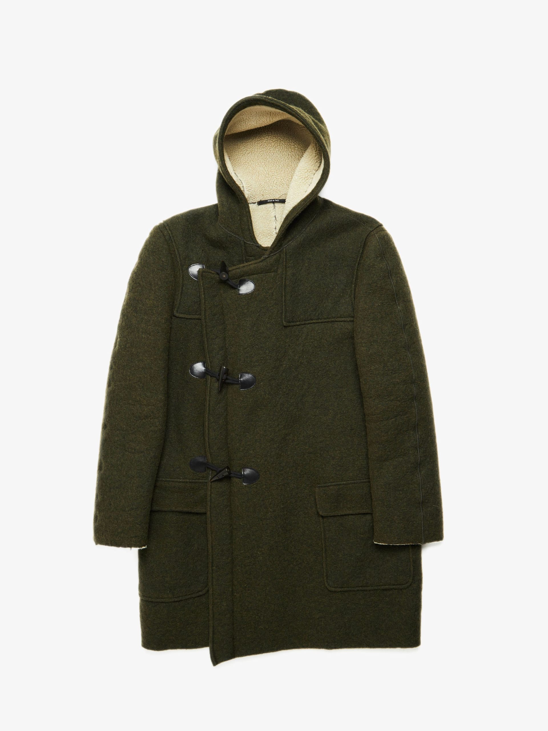 Maison Margiela Army Green Hooded Duffle Coat