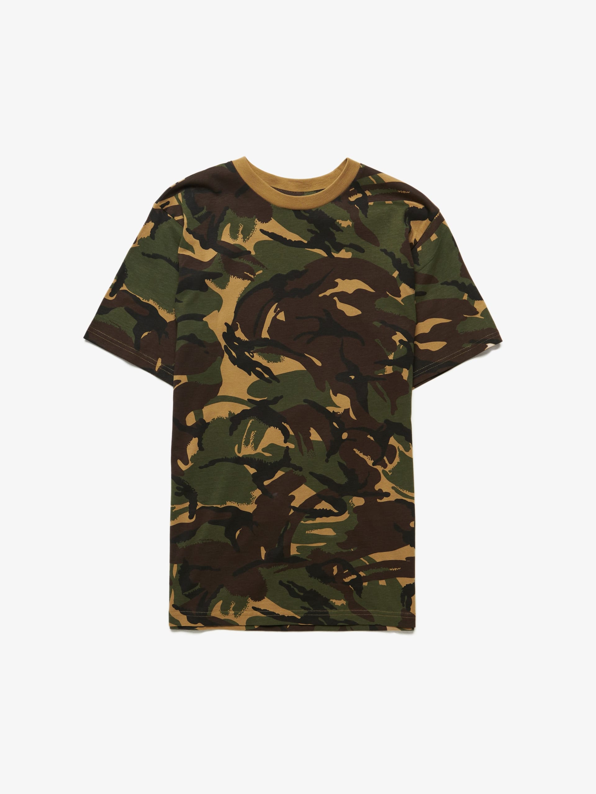 Vintage MilTec Camo Printed Cotton T Shirt