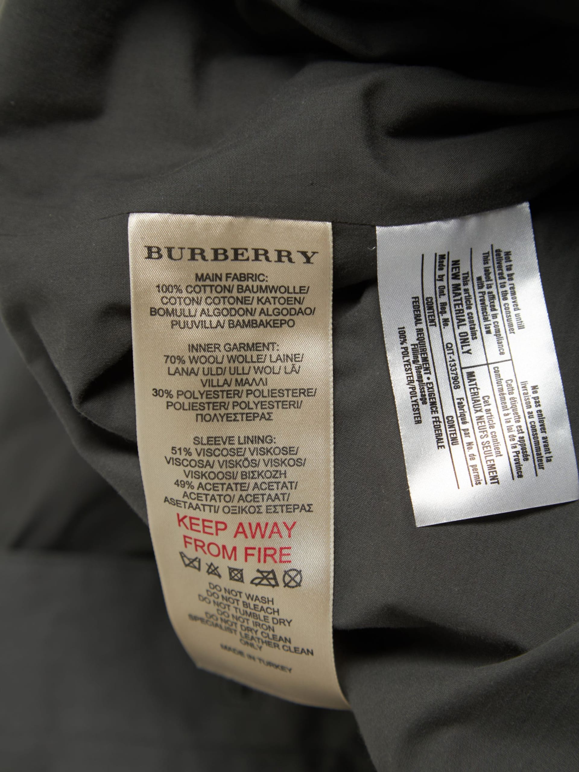 Burberry trench coat with fur collar best sale