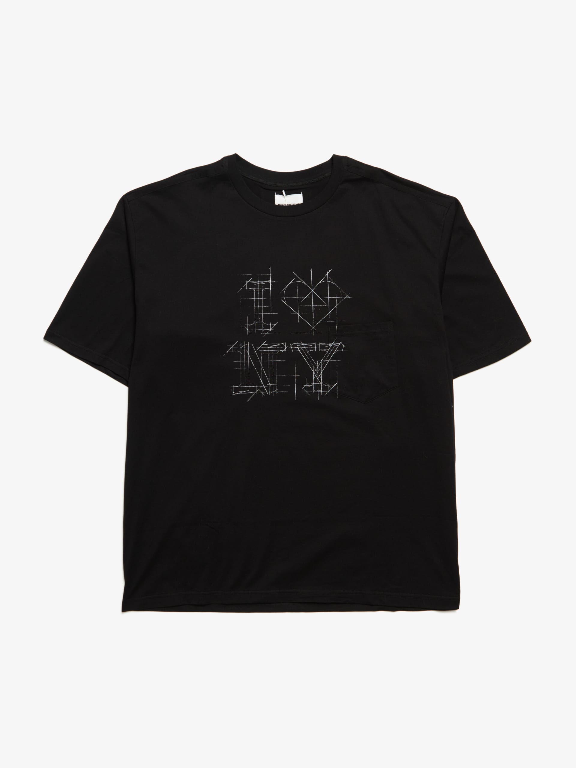 Takahiromiyashita The Soloist. Black Abstract Printed Oversized T-Shirt