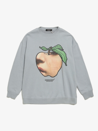 Undercover Light Blue Apple Printed Sweatshirt