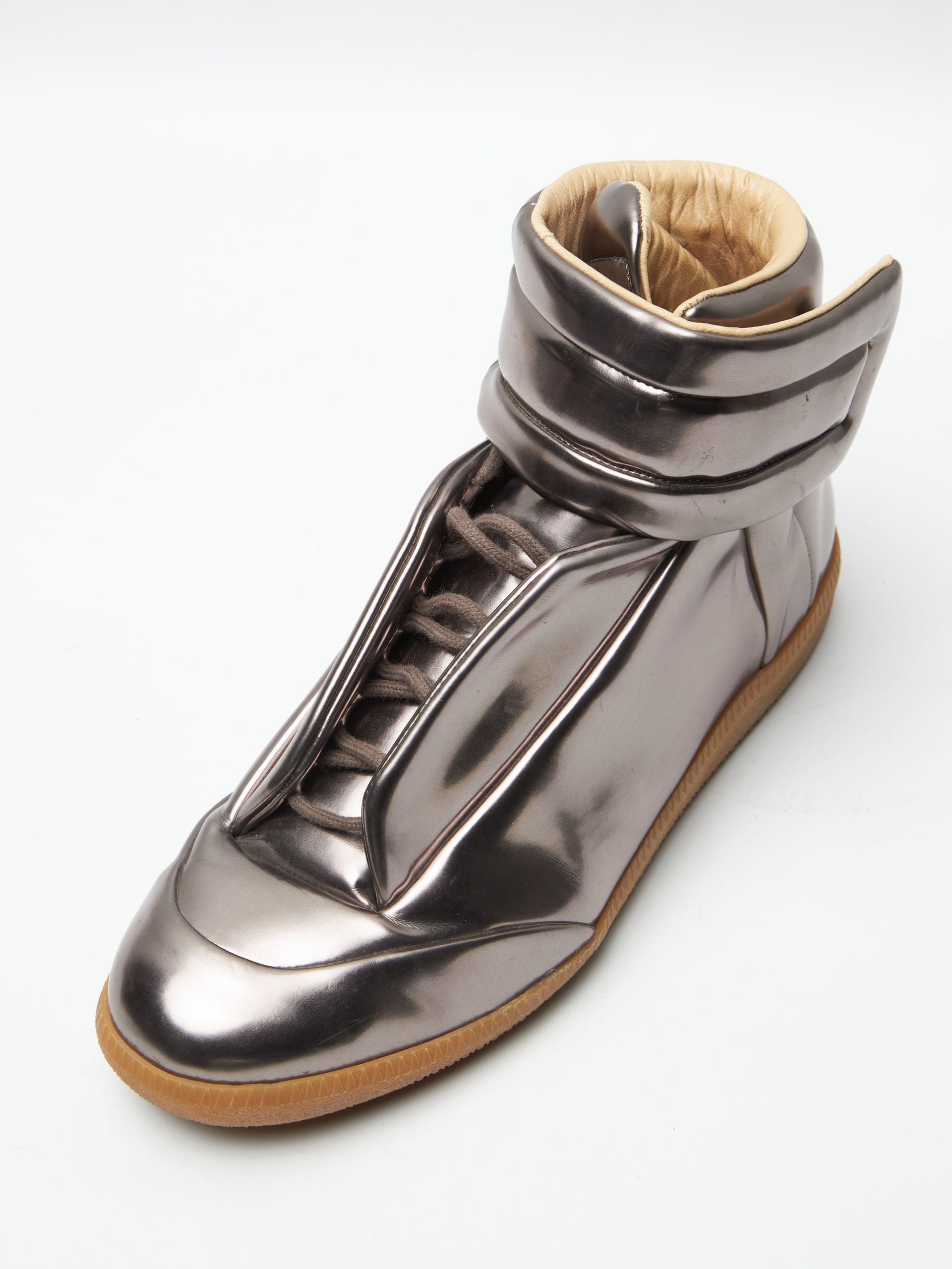 Metallic high top sneakers hotsell