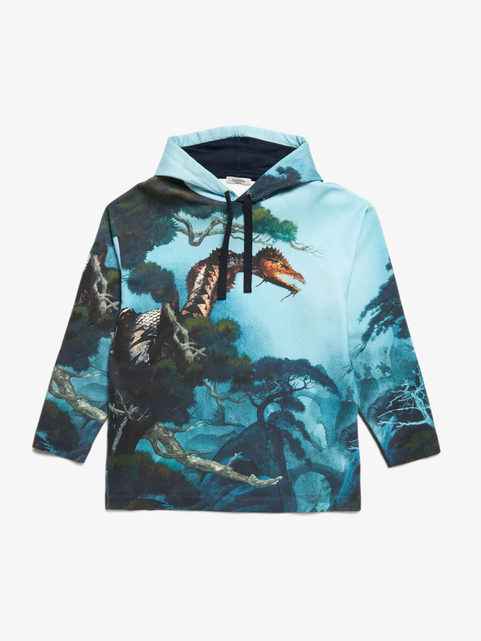 Blue cheap dragon hoodie