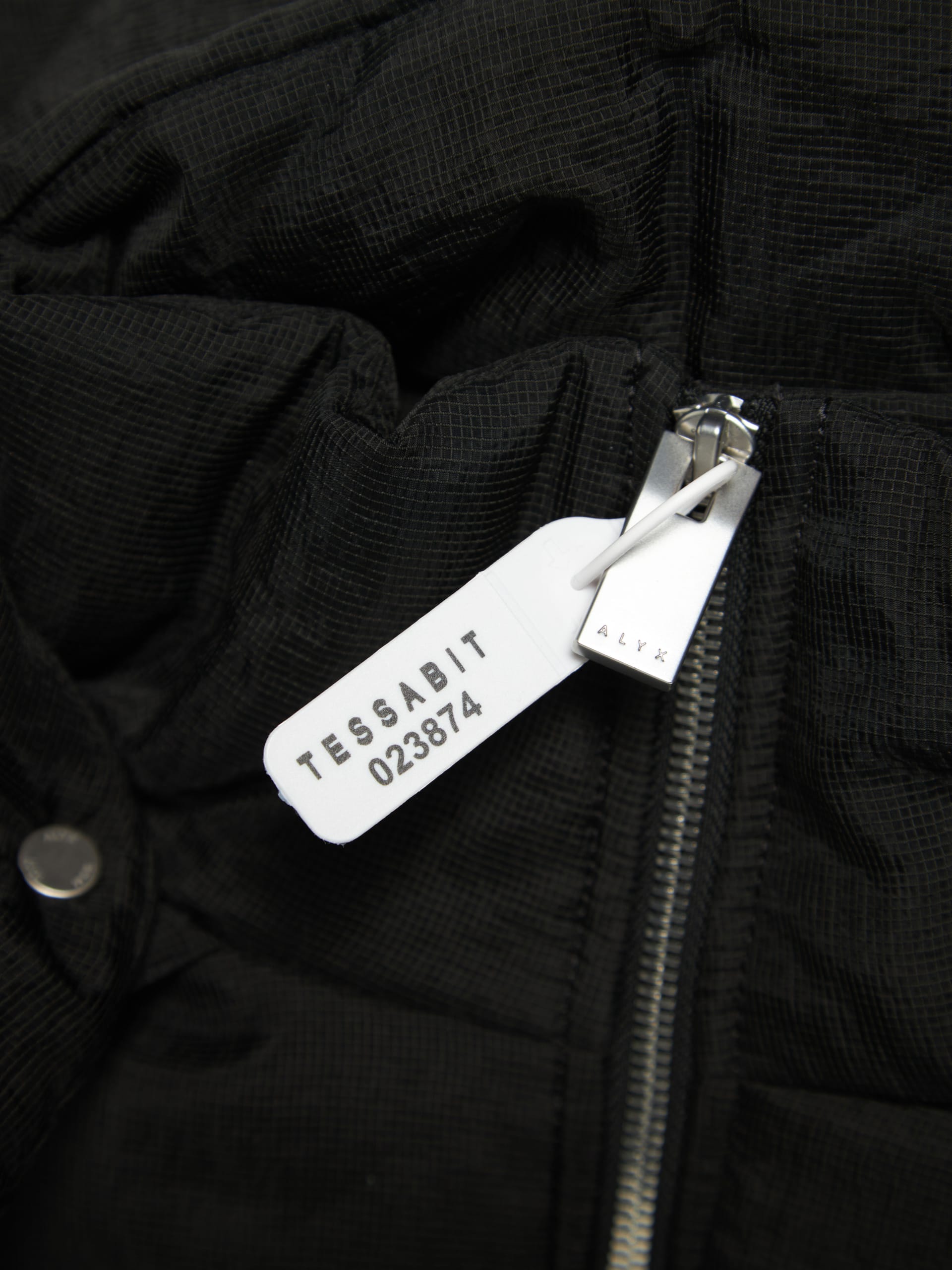 1017 ALYX 9SM Black Ripstop Buckle Puffer Jacket