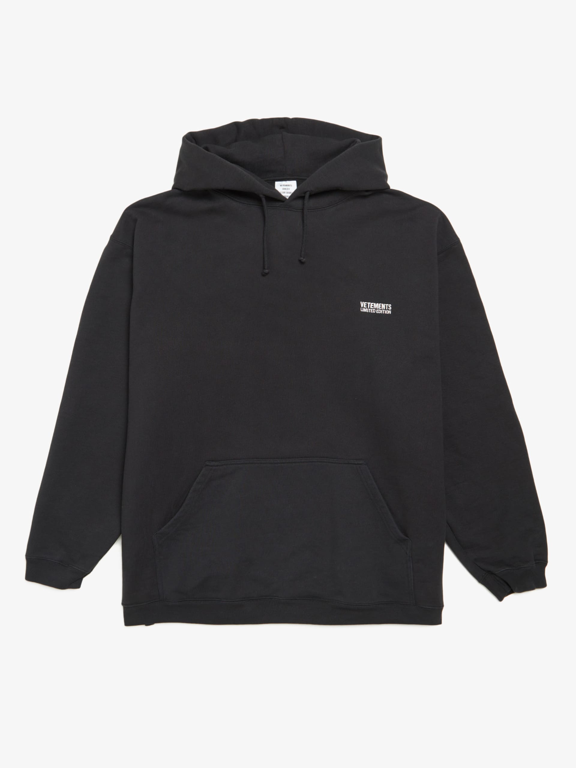 Vetements Black Limited Edition Oversized Hoodie