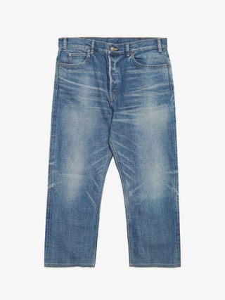 VIP【送料関税込】CELINE indigo blue cotton washed denim CELINE Indigo Blue Wide Denim Pants 26 | eBay