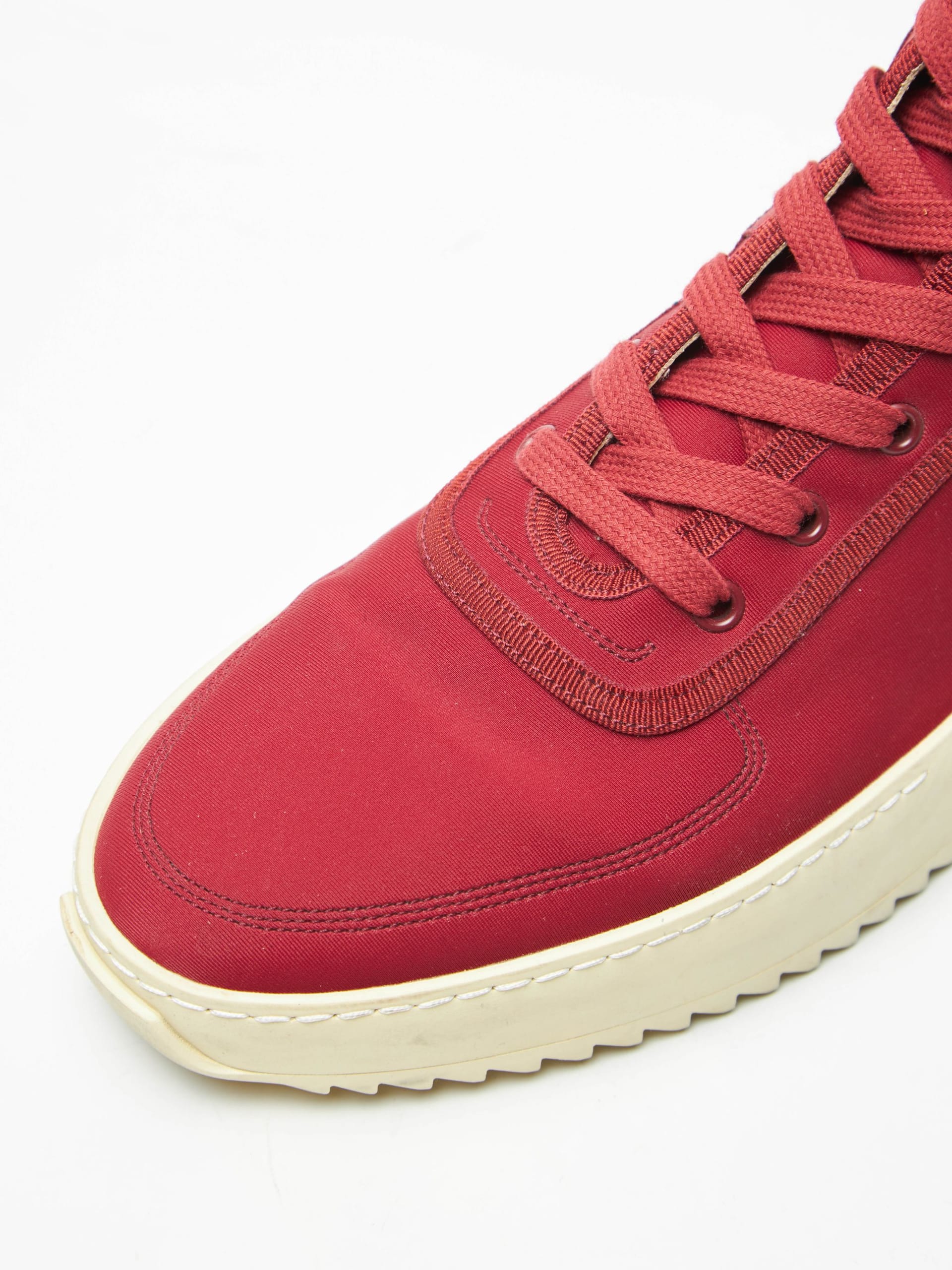 Fear of God First Edition Blood Red Nylon Military Sneakers