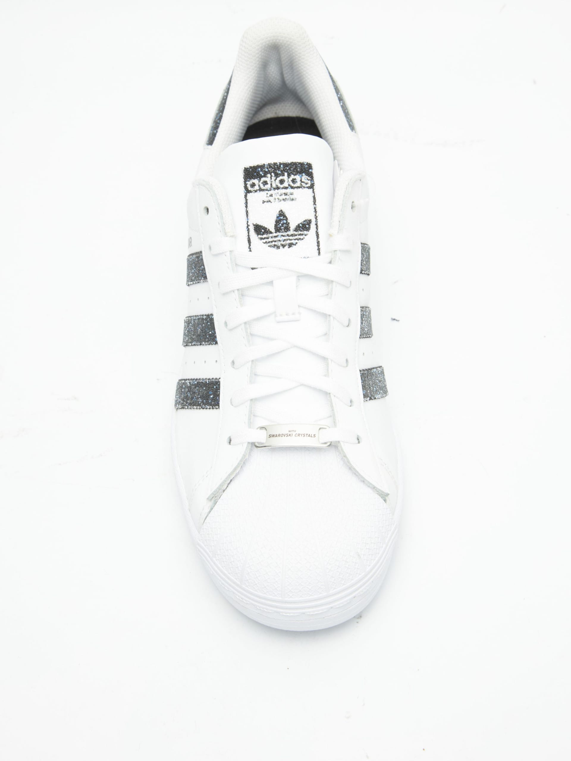 Adidas glitter superstar clearance white