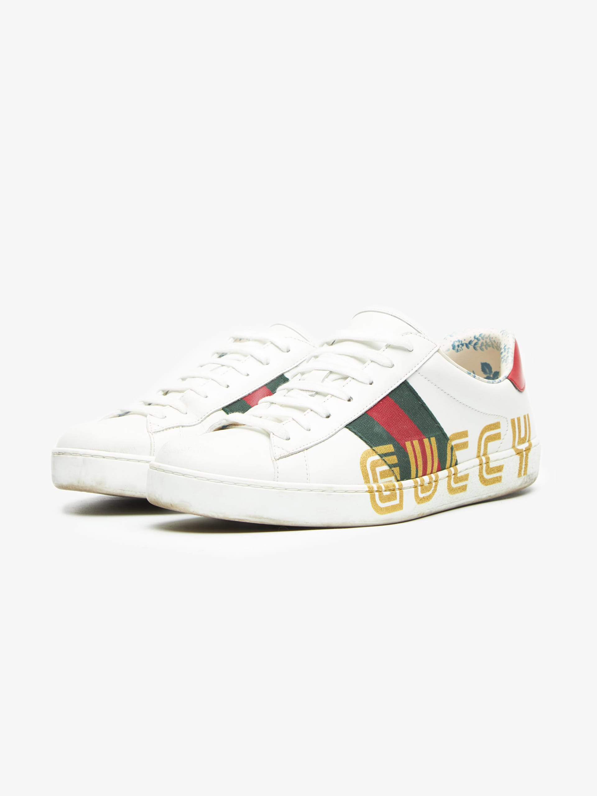 Gucci ace sneaker with guccy sales print