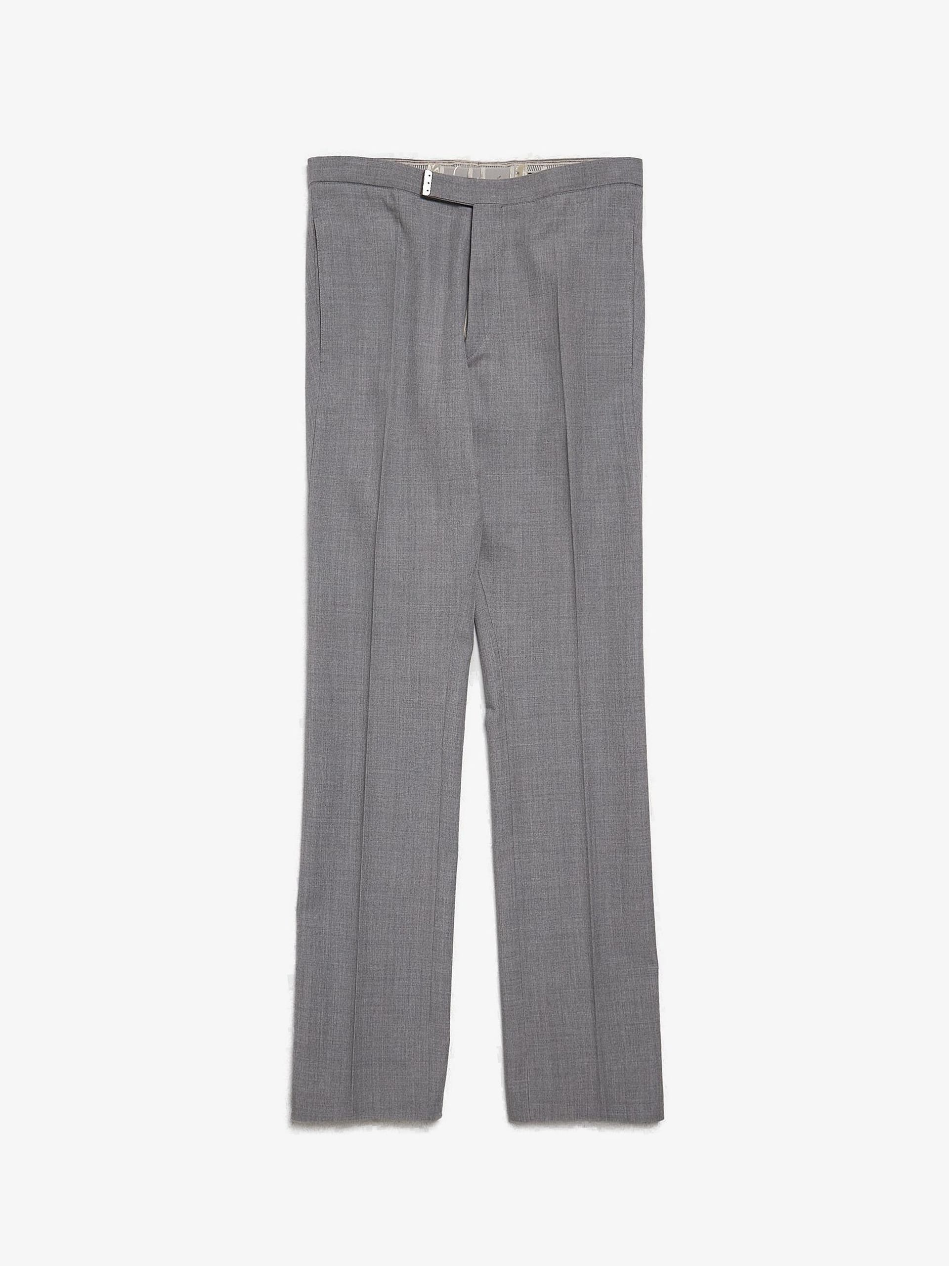 Carol Christian Poell Gray Self-Edge Wool Classic Suit Trousers