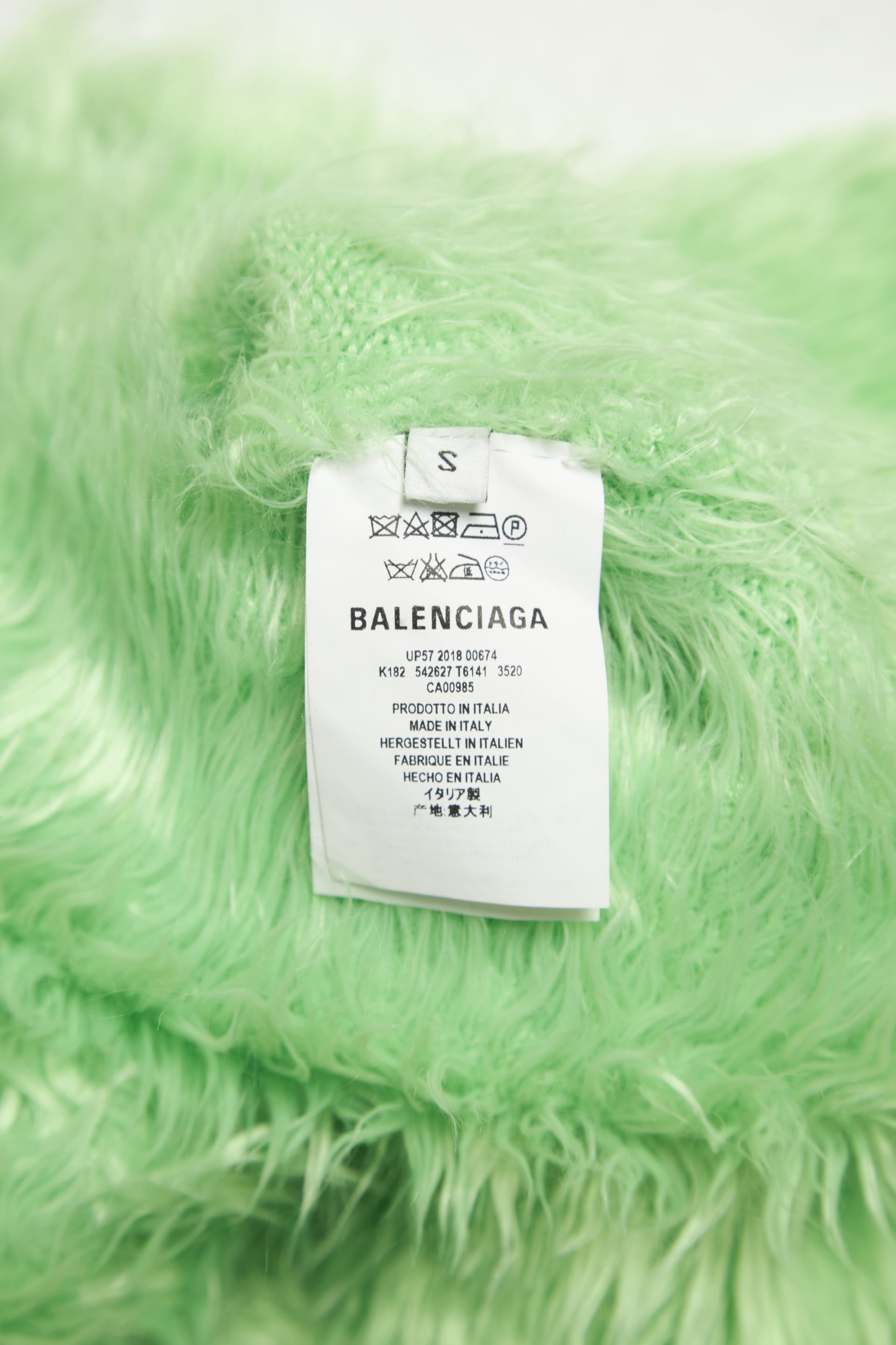 Lime green hot sale balenciaga sweater