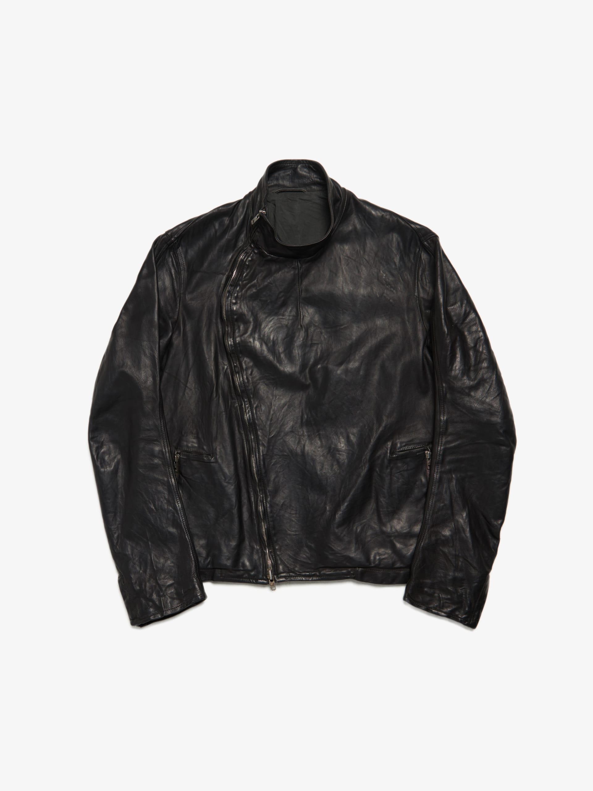 ジャケット・アウター CAROL CHRISTIAN POELL BLACK JACKET Carol Christian Poell Black Cotton One Button Suit