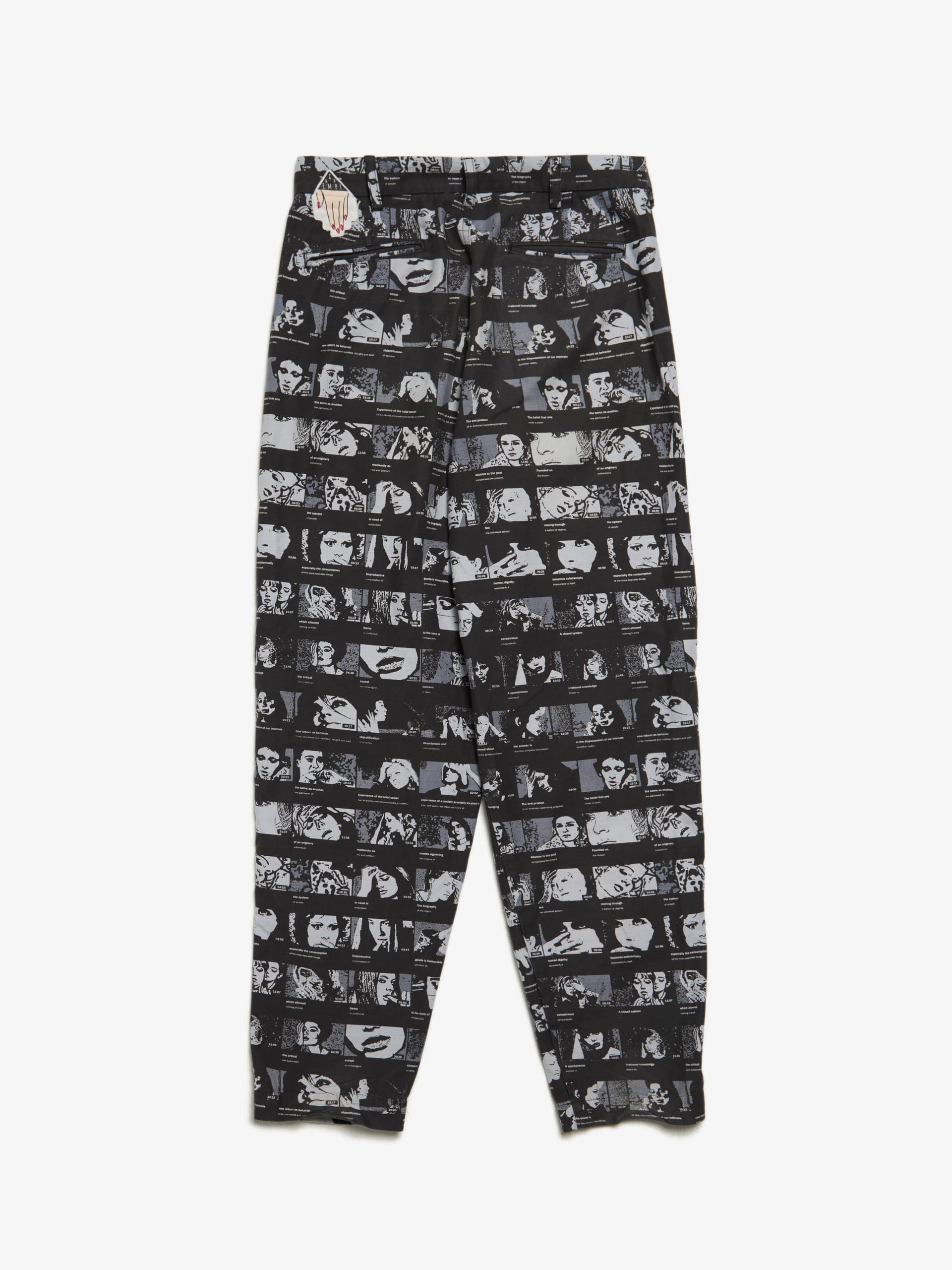 Cav Empt Black Comics Printed Cotton Pants