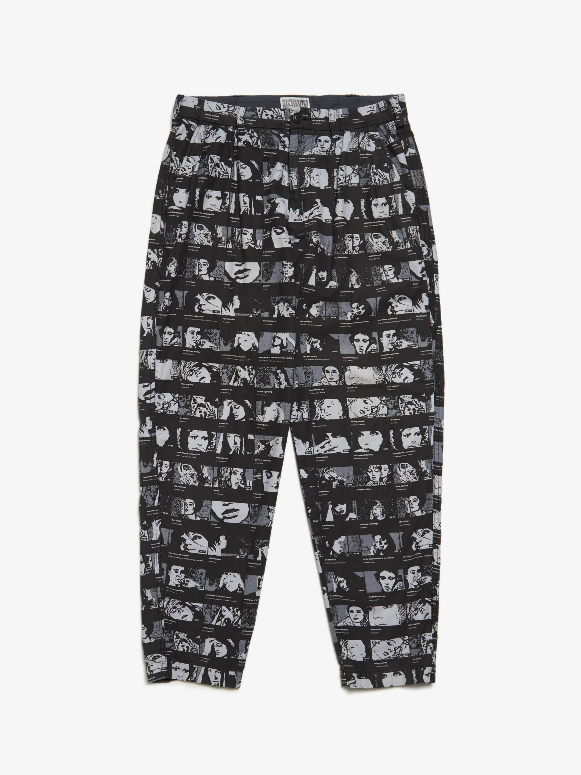 Cav Empt Black Comics Printed Cotton Pants