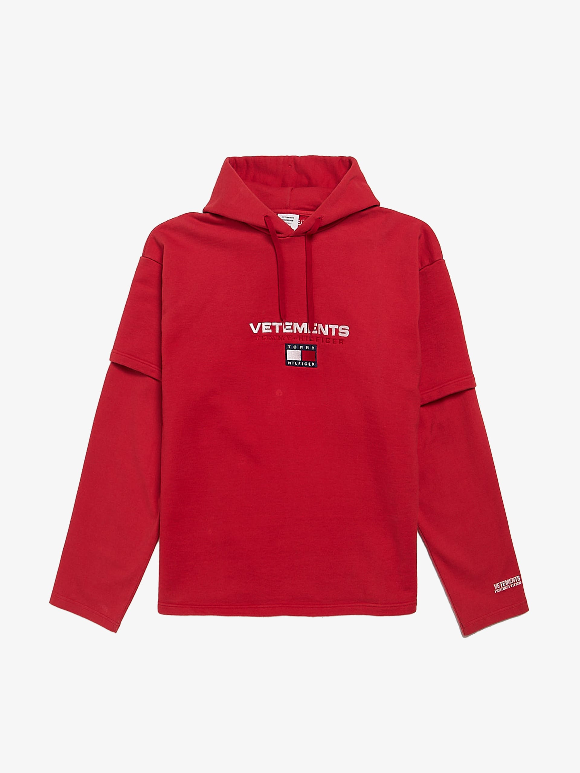 Vetements tommy hilfiger double store sleeve hoodie