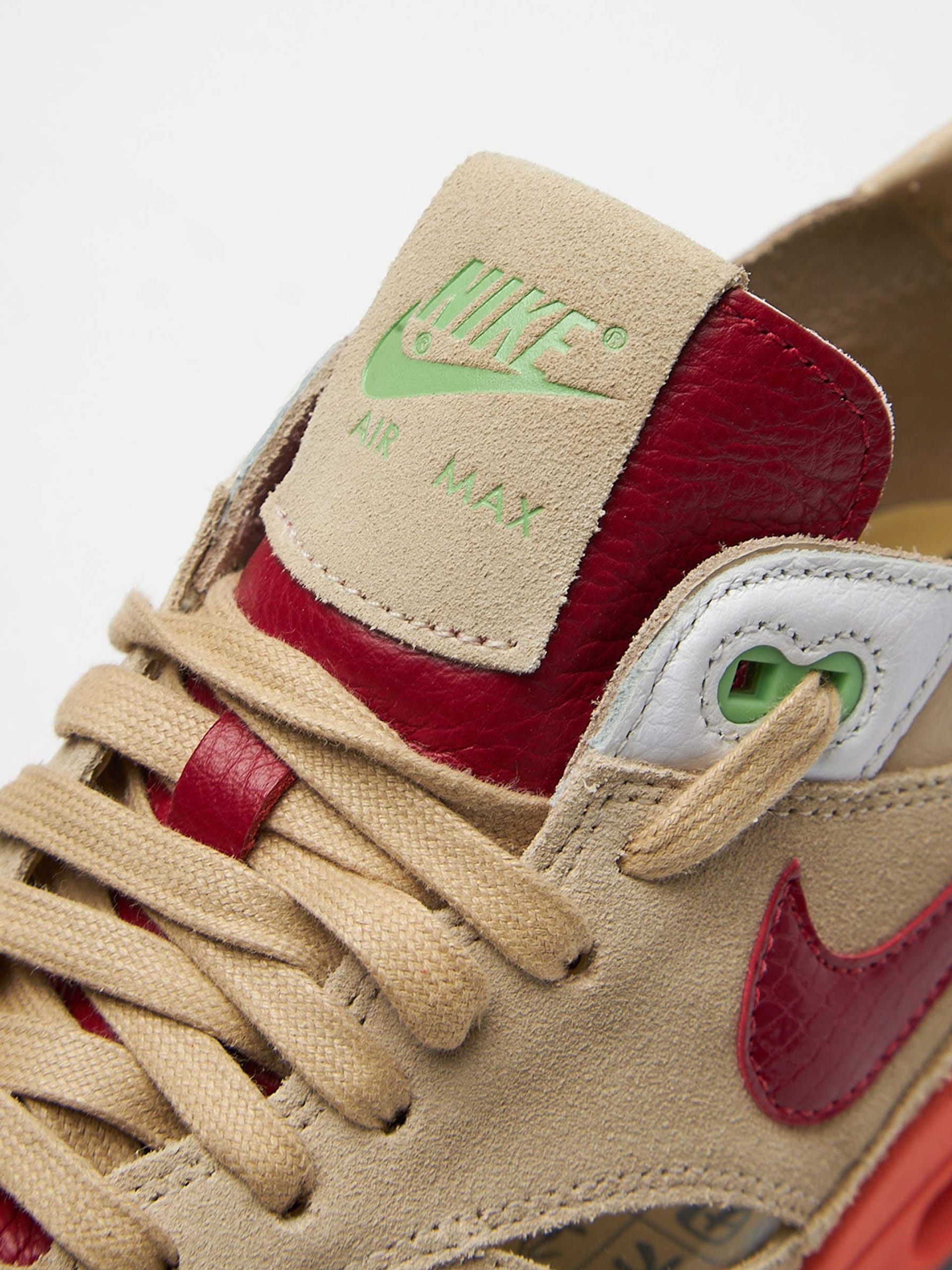 Nike Beige and Orange CLOT Air Max 1 Sneakers