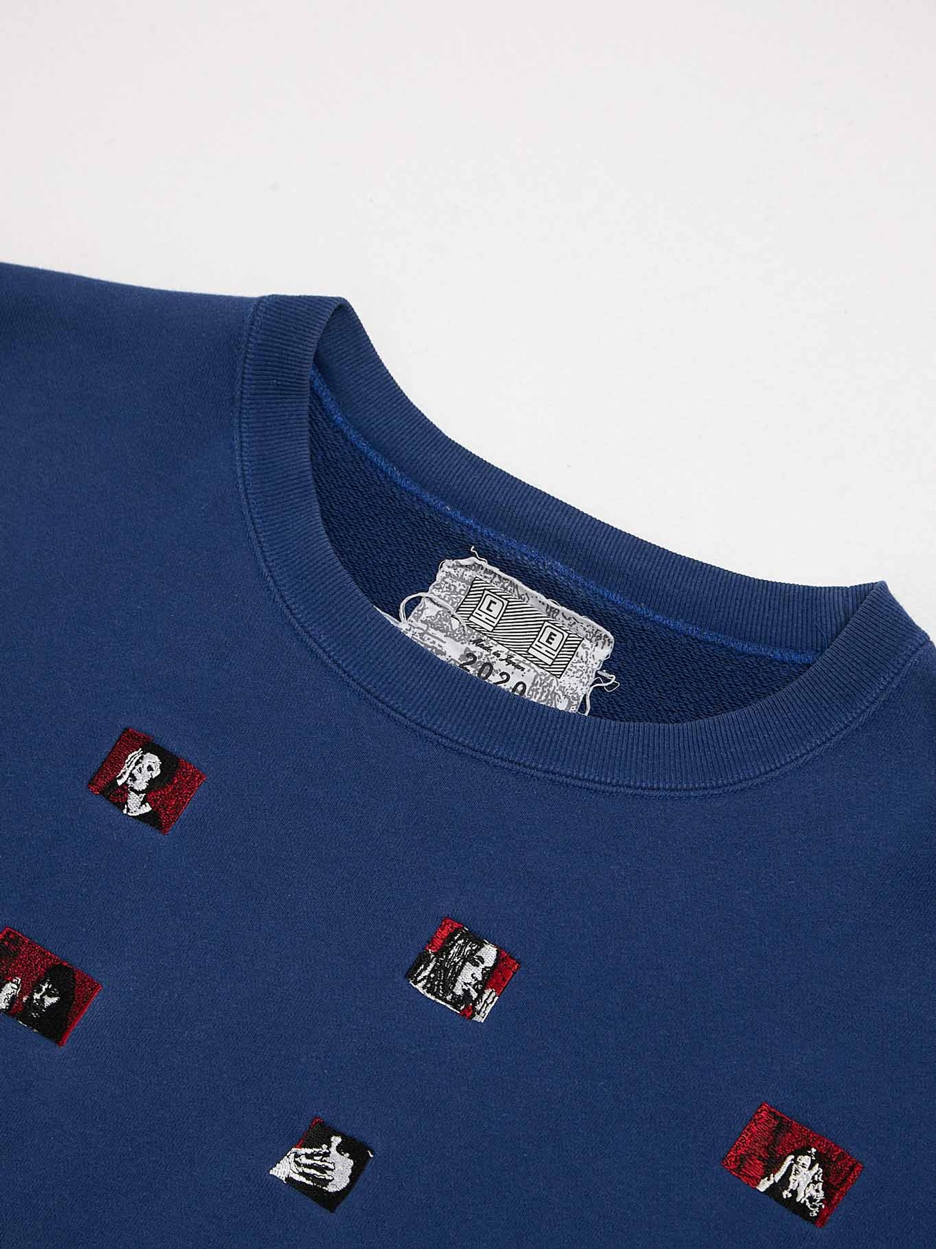 Cav Empt Blue Multi Embossed Cotton Sweatshirt