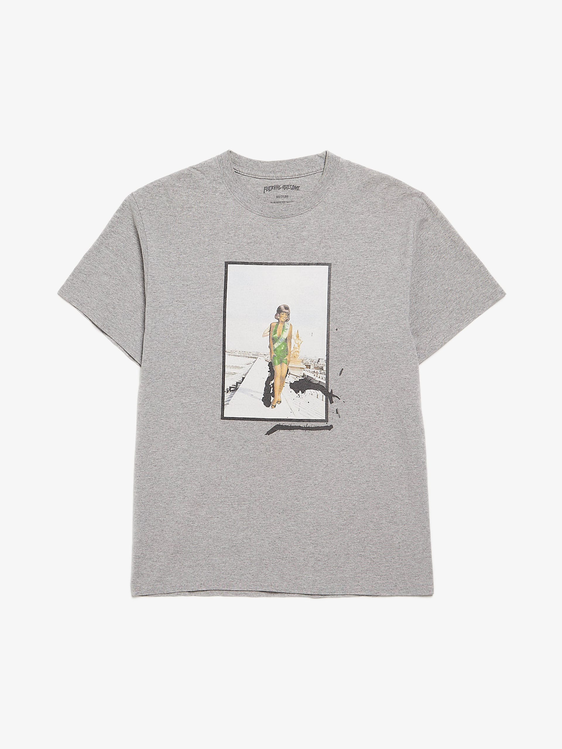 【FUCKING AWESOME】 LOVE AND SCREW TEE GREY Fucking Awesome Love And Screw T-Shirt in Gray | SVD