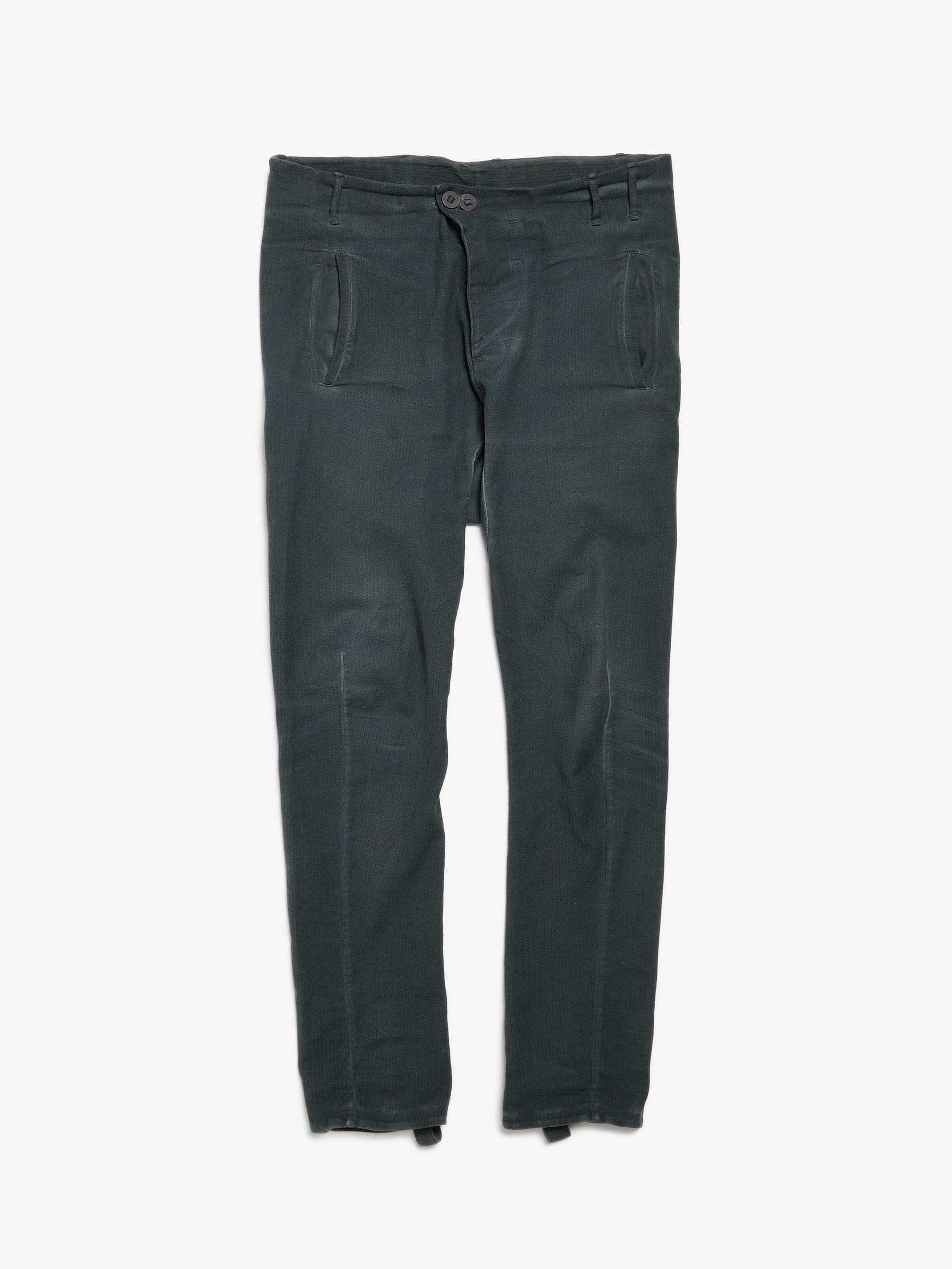 Boris Bidjan Saberi P11 Patina Blue Double Object Dyed Cotton Pants
