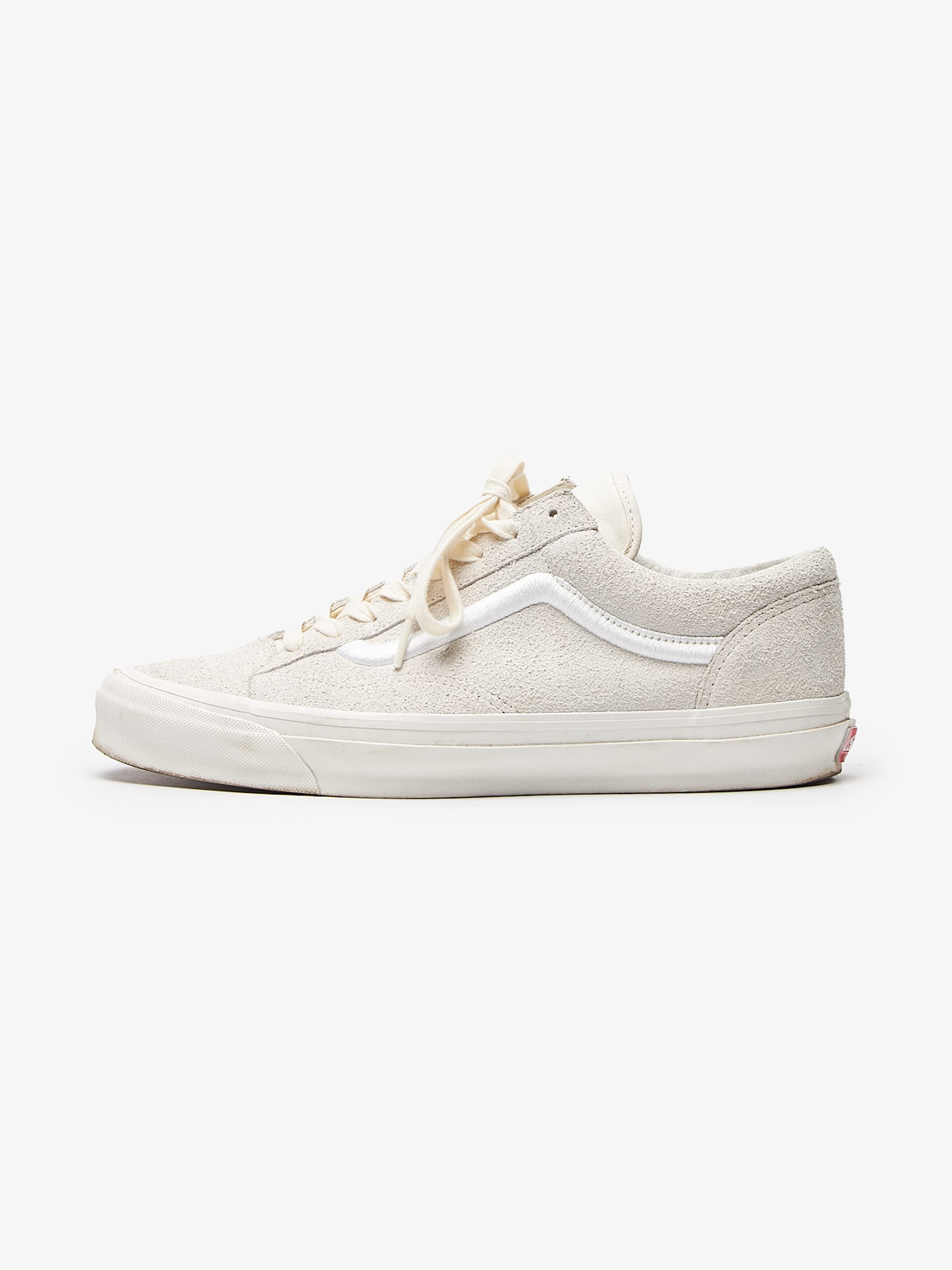 Vans White Old Skool Suede Low Top Sneakers