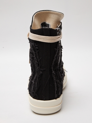 rick owens drkshdw SLASH 27cm~~· Rick Owens DRKSHDW Slashed Sneaks Black Milk Men's