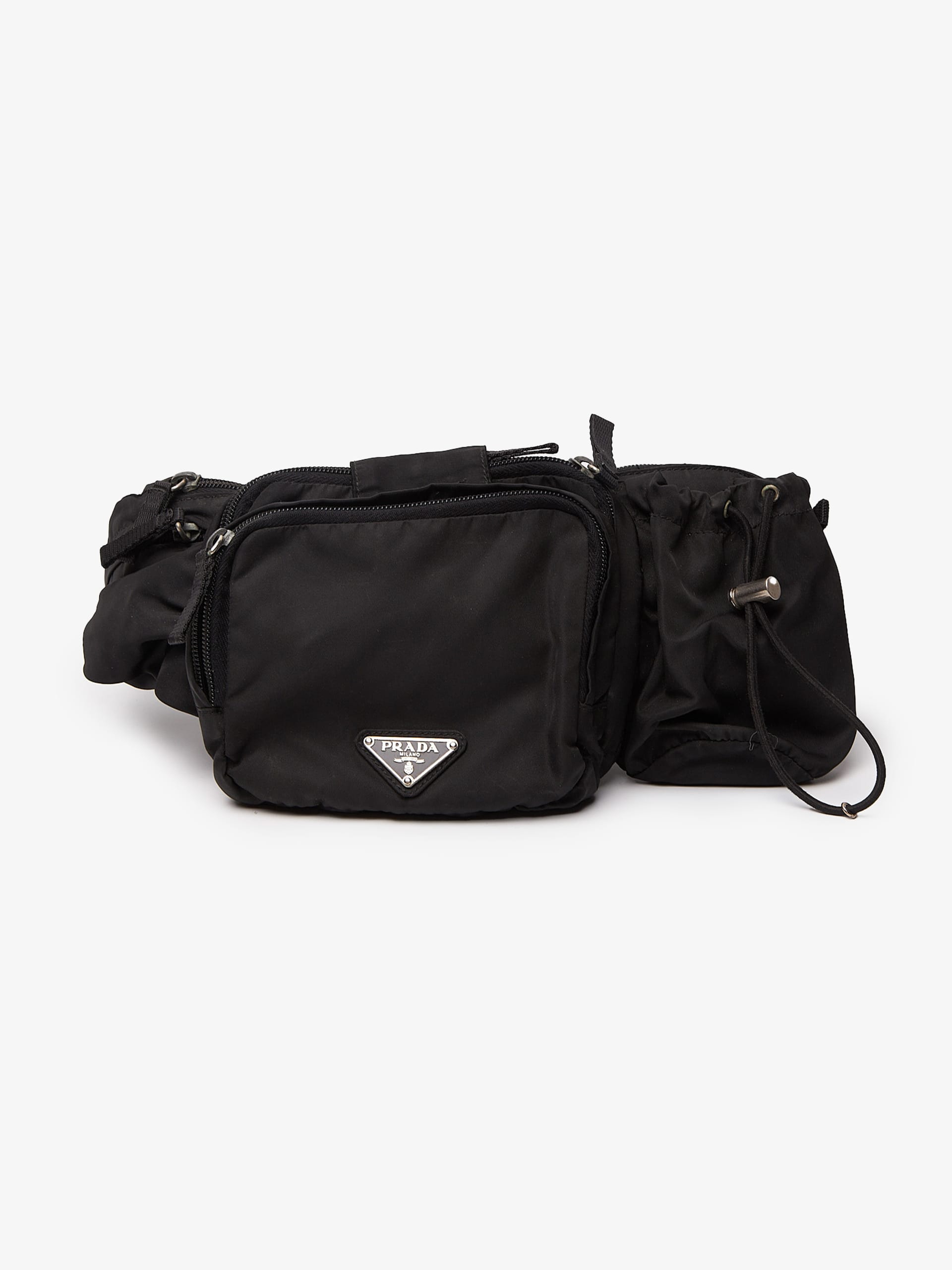 Prada black fanny pack hotsell