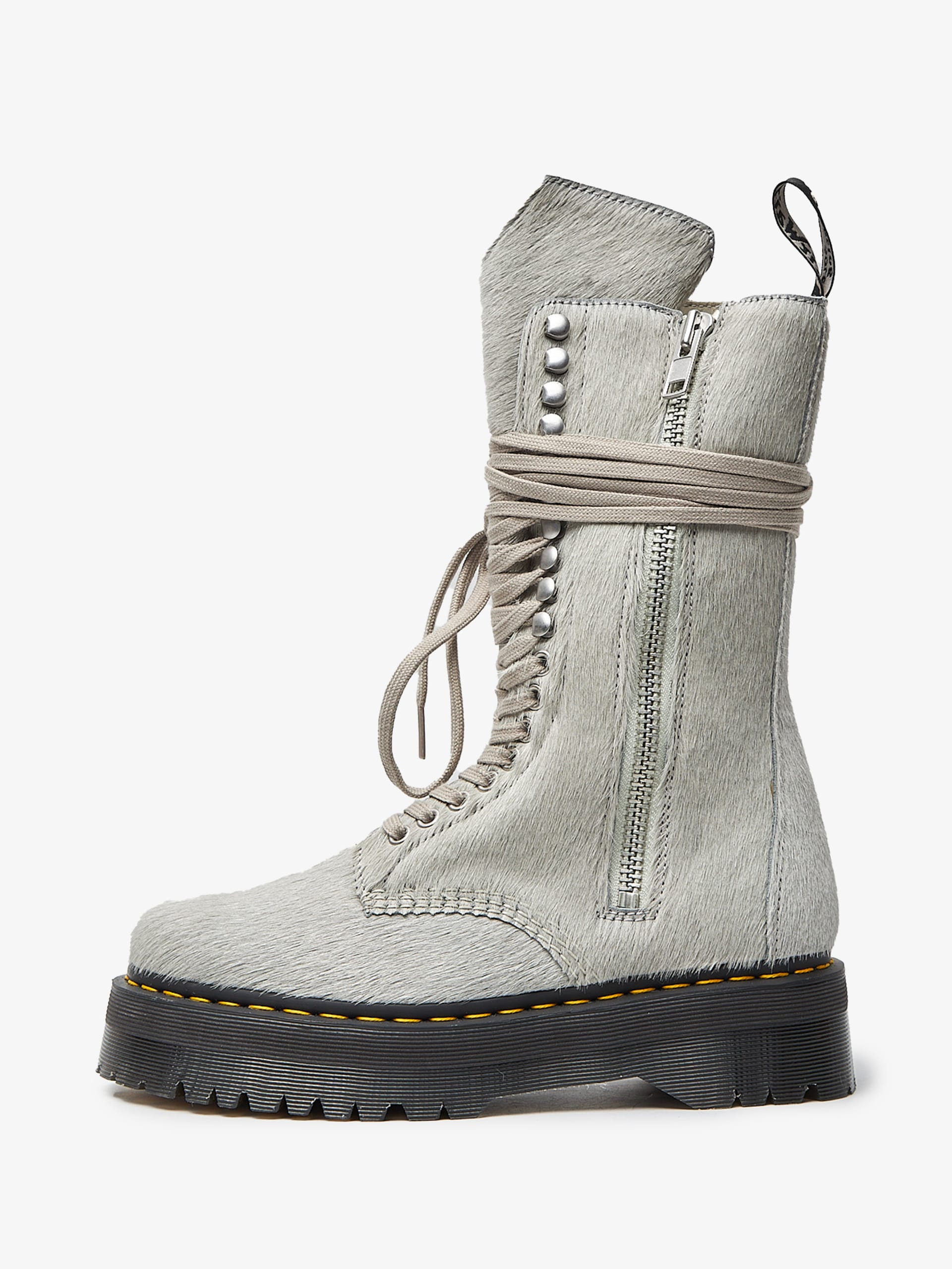 靴 rick owens Pony hair kiss boot Buy (Women) Rick Owens Pony Hair Ankle Boots 'Black' RP02A7889LHL