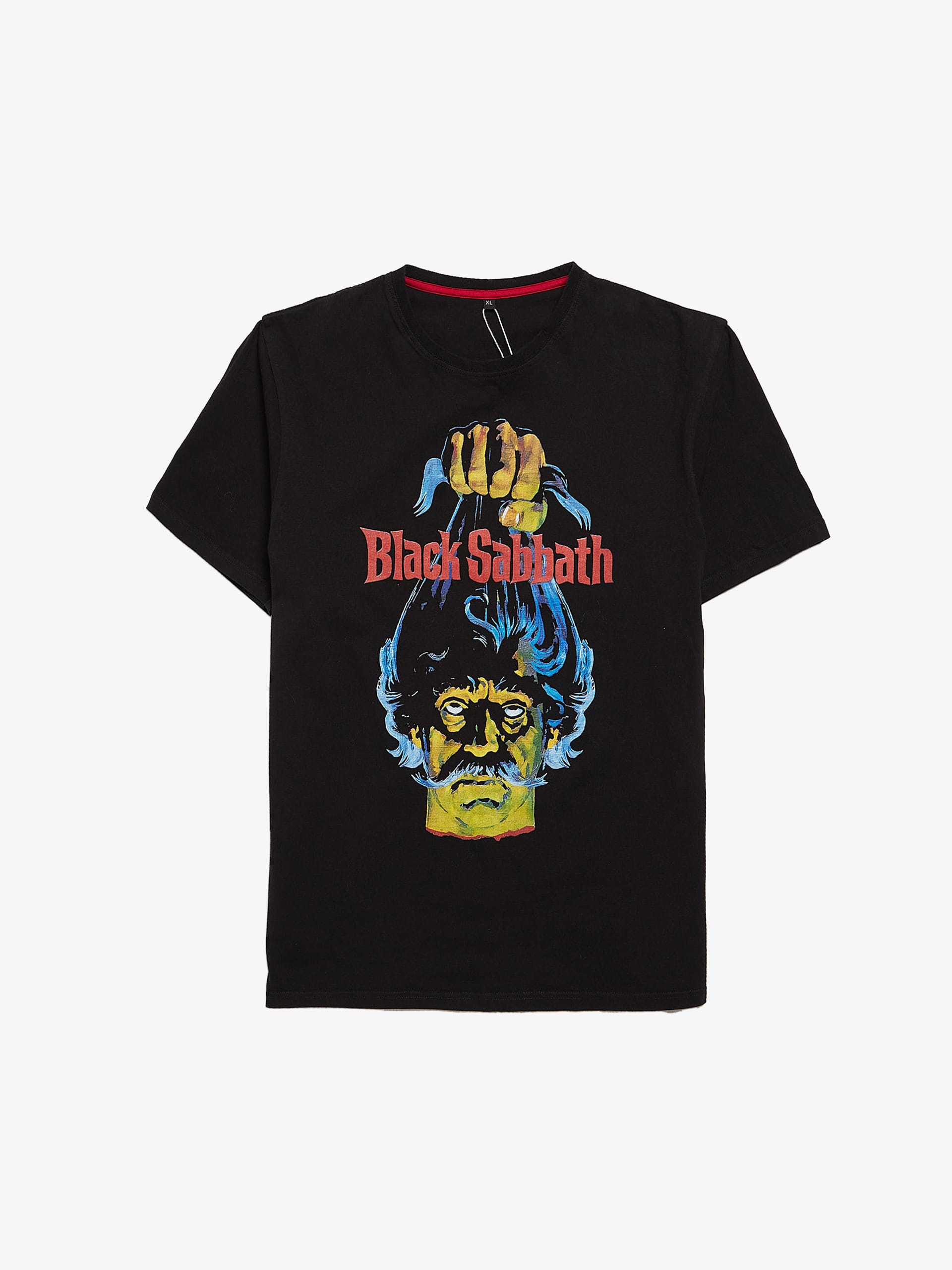 Vintage Black Sabbath Printed Cotton T Shirt