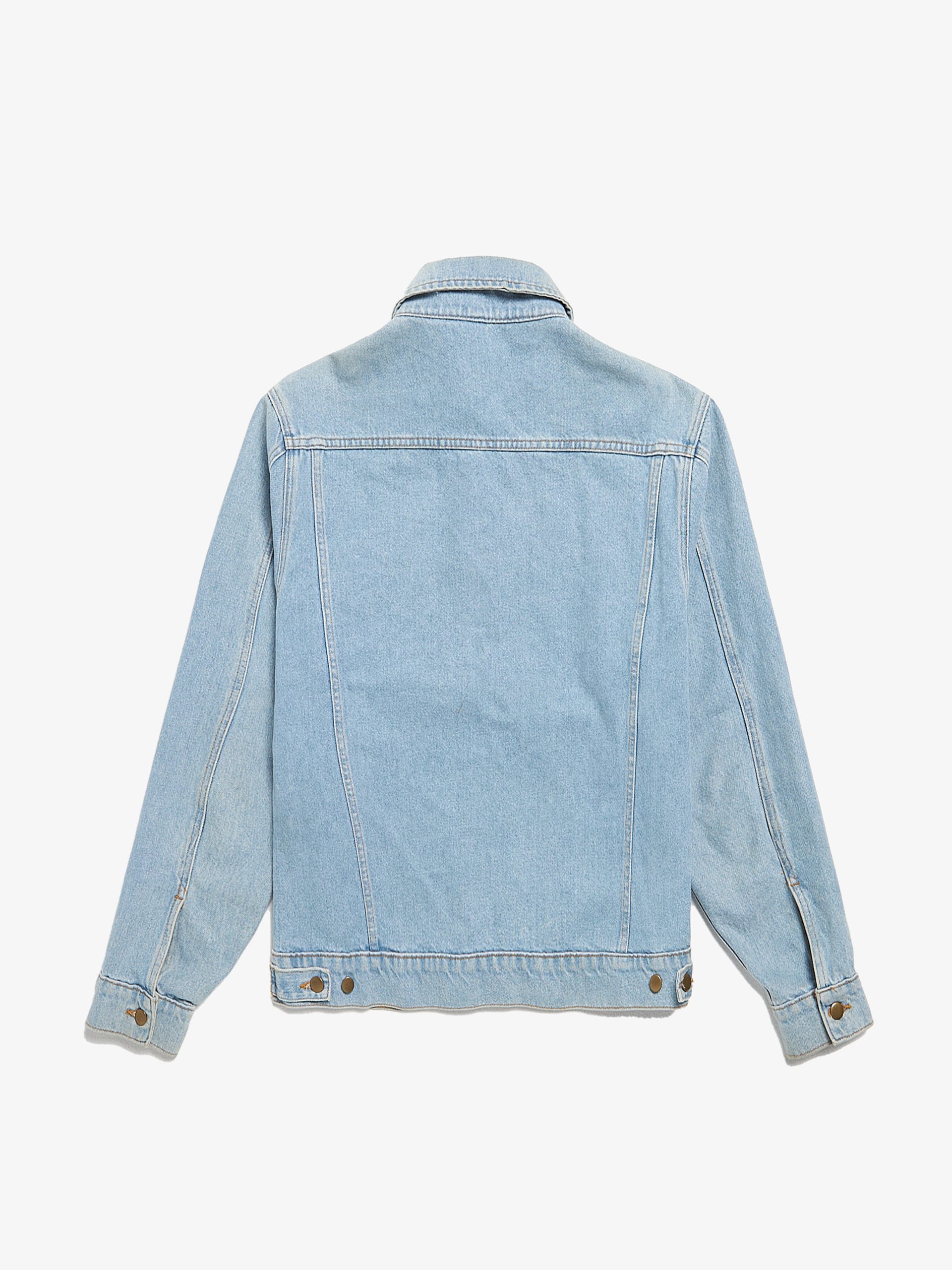 Other American Apparel Blue Pocket Detailed Washed Cotton Denim Jacket