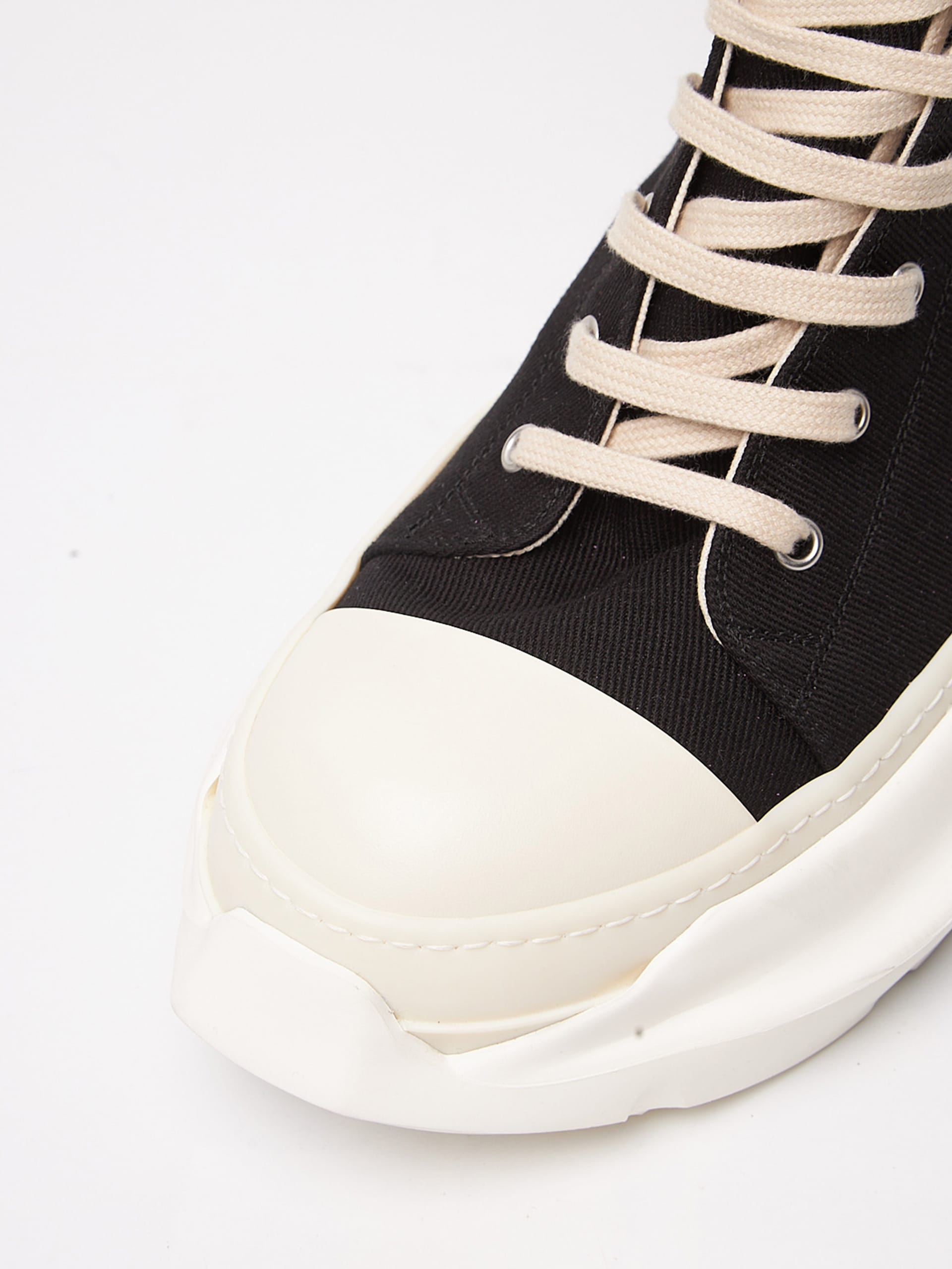 RICK OWENS DRKSHDW ABSTRACT RAMONES LOW WITH CLEAR SOLE. (40