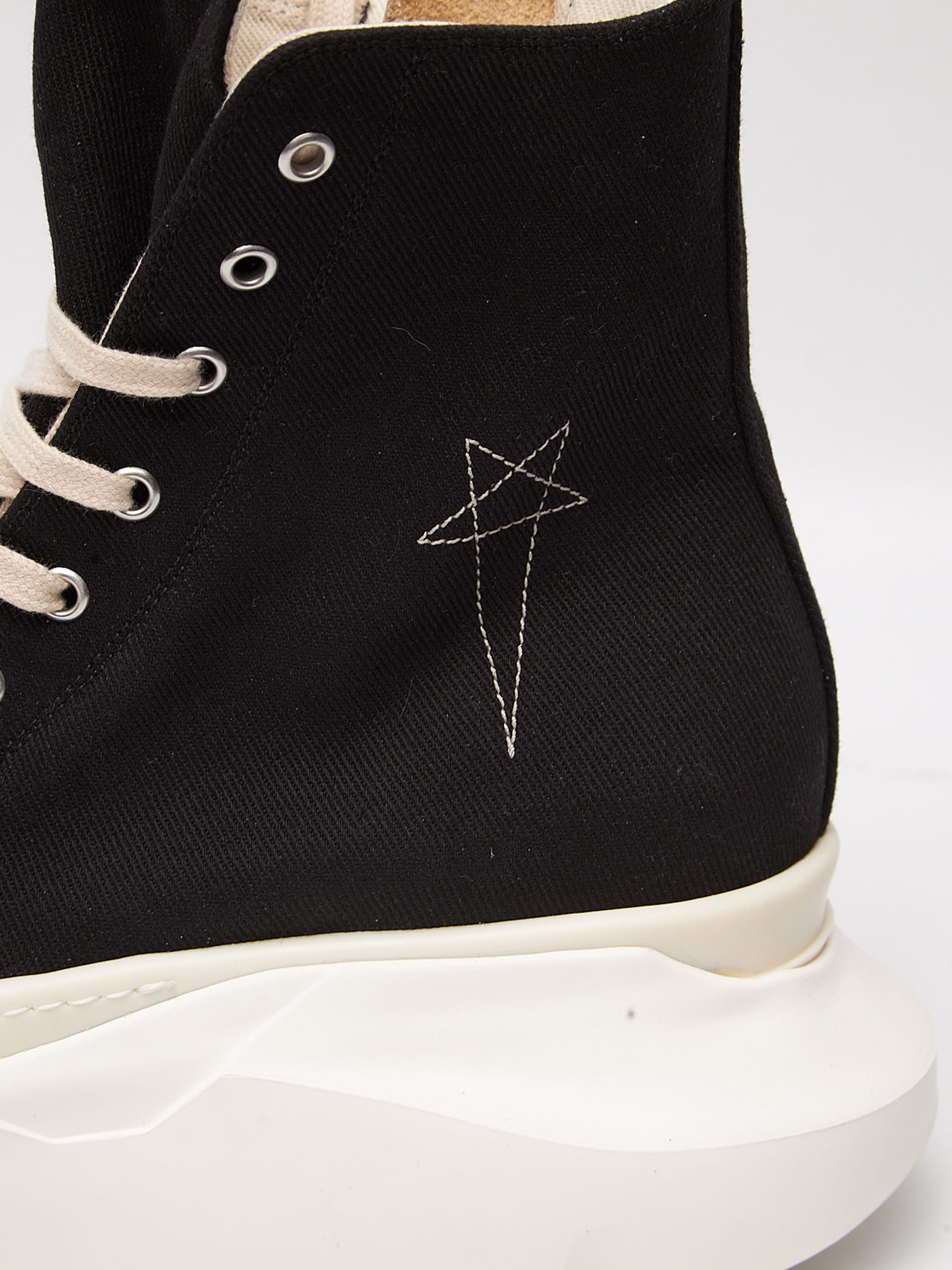 【Rick Owens DRKSHDW】ブラック Hollywood Abstract Sneak Black Hollywood Abstract Sneak Sneakers by Rick Owens