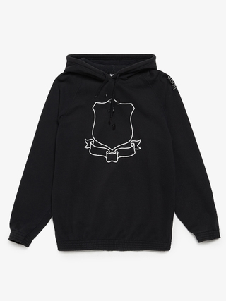 NUMBER(N)INE】HOODED SCARF 02FW Number nine sweatshirt black - Gem