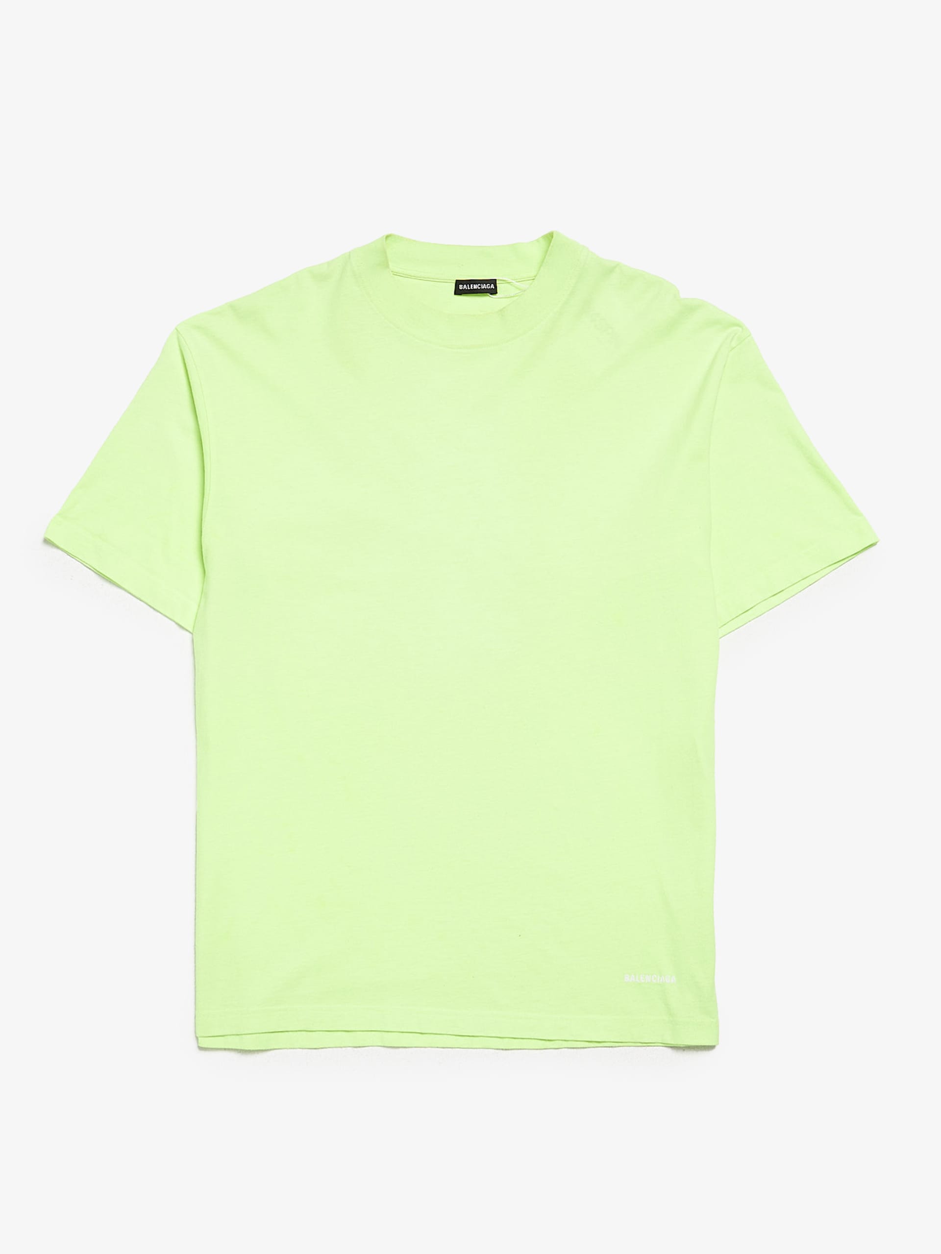 Balenciaga neon green t shirt best sale