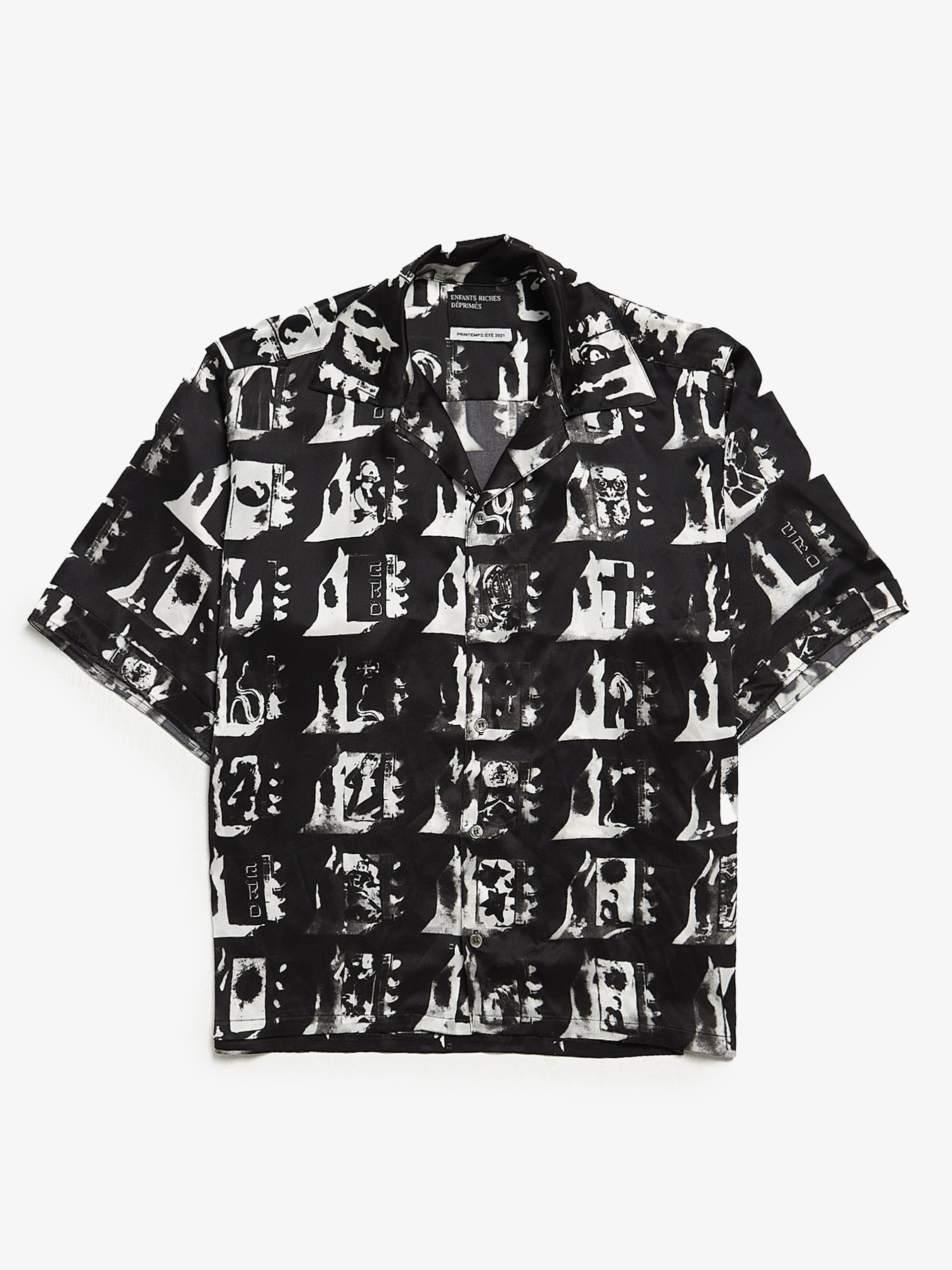 トップス Enfants Riches Deprimes ANIME SILK SHIRT Enfants Riches Deprimes - Graphic Print Silk Shirt Size: XL