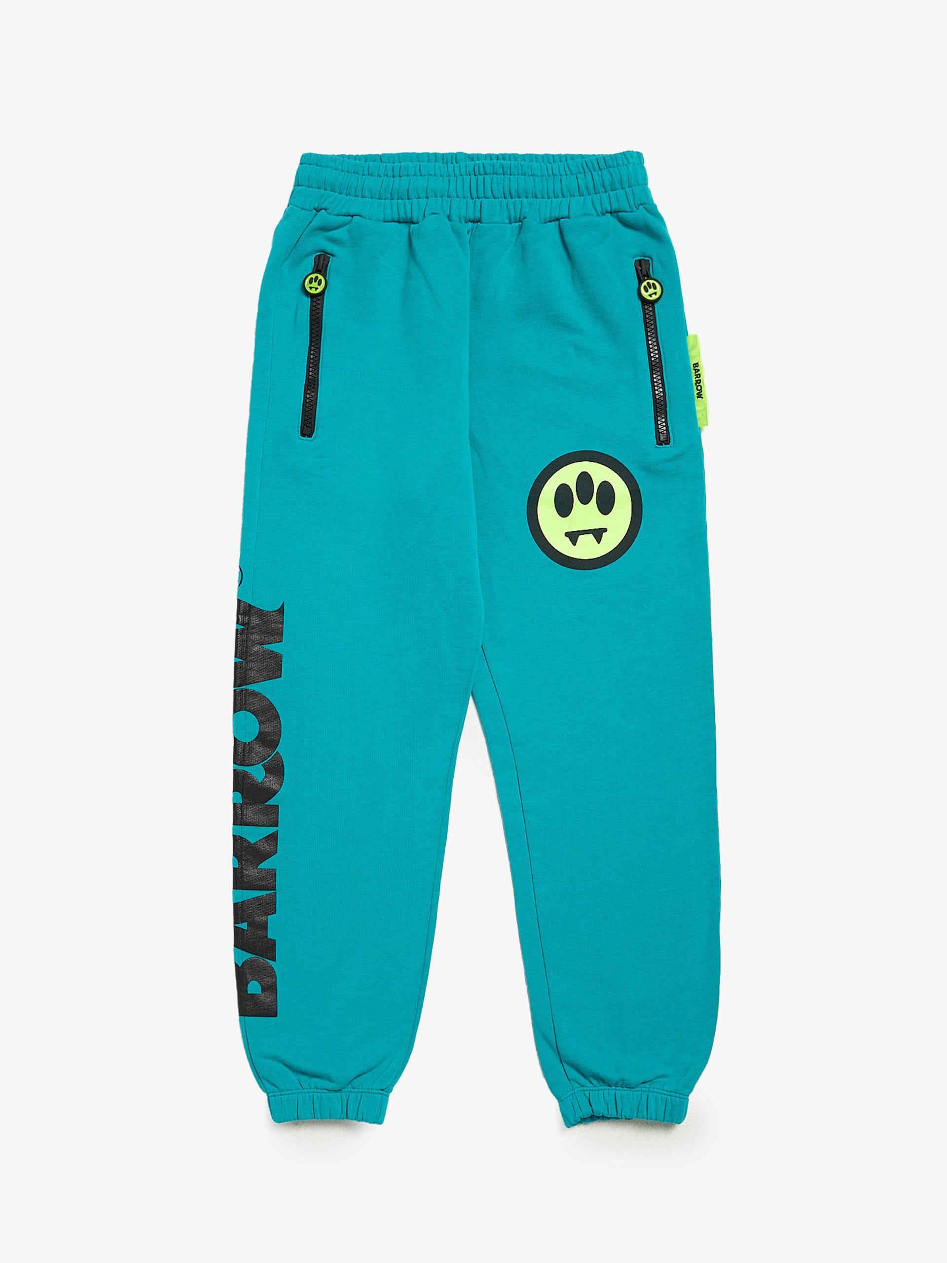 Other Barrow Cyan Logo Printed Cotton Sweatpants