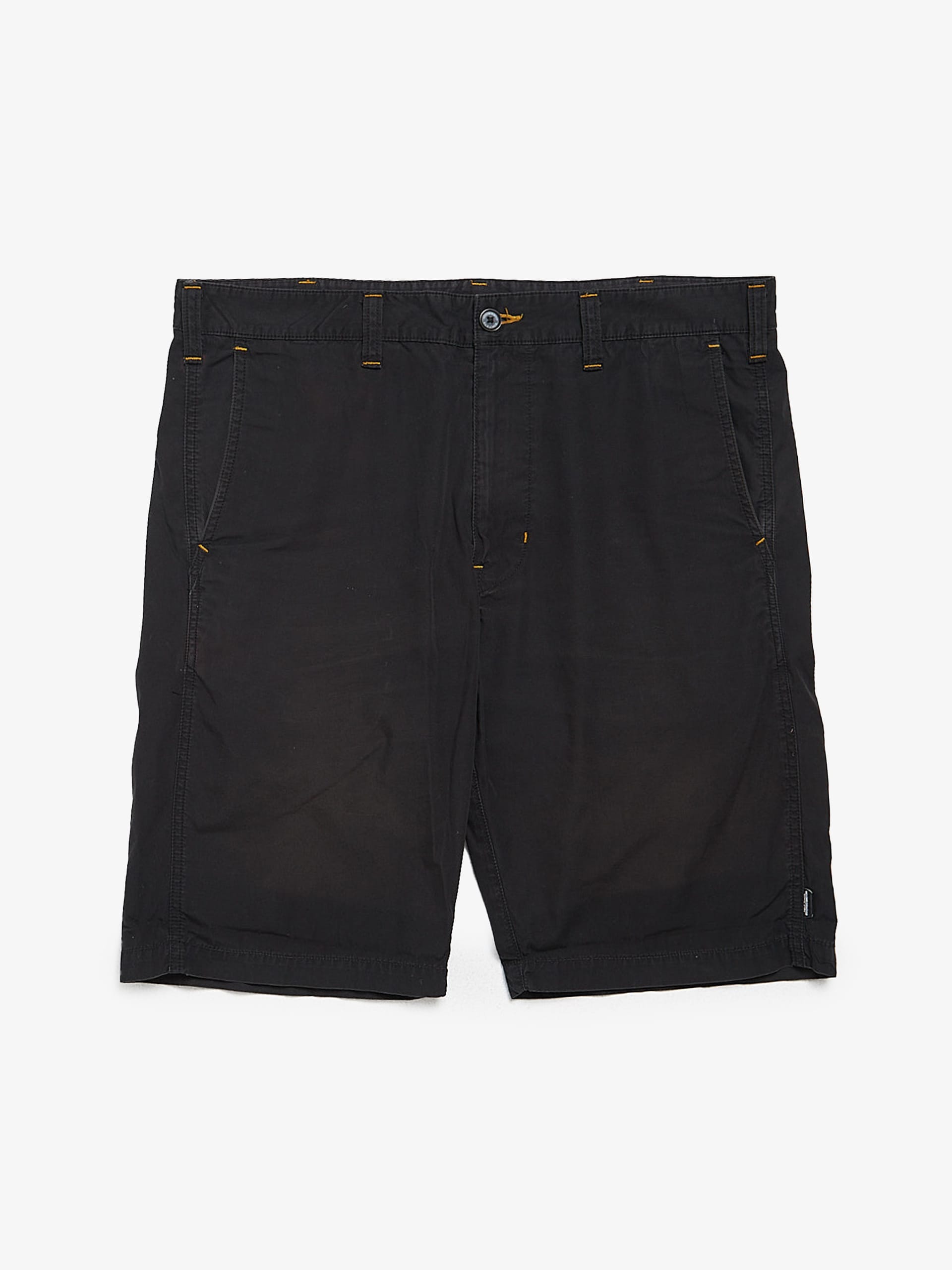 Neighborhood Black Yellow Seam Detailed Cargo Shorts